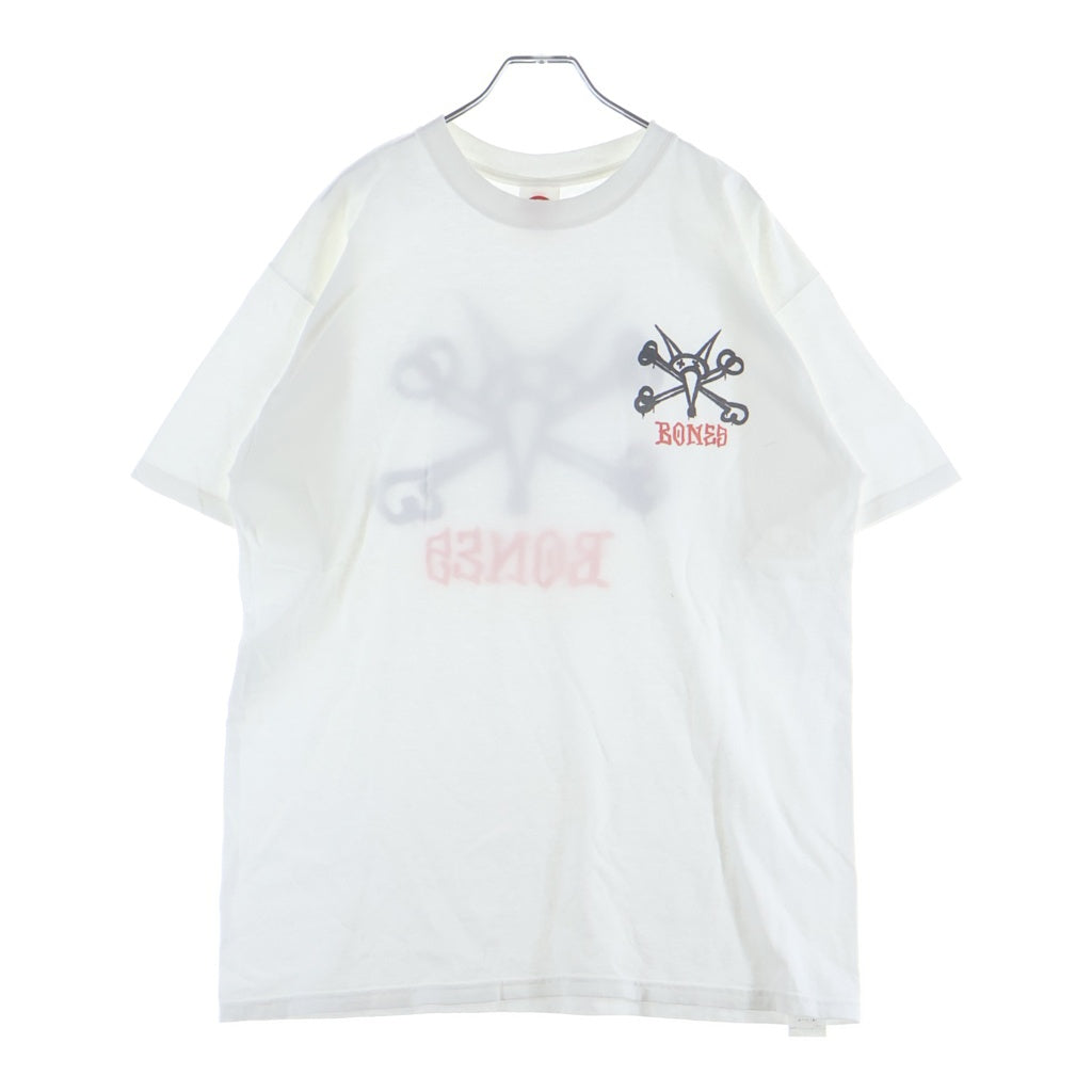 POWELL PERALTA(パウエルペラルタ) 00s RAT BONES TEE ラットボーンズ クルーネック 半袖Tシャツ カットソー ホワイト