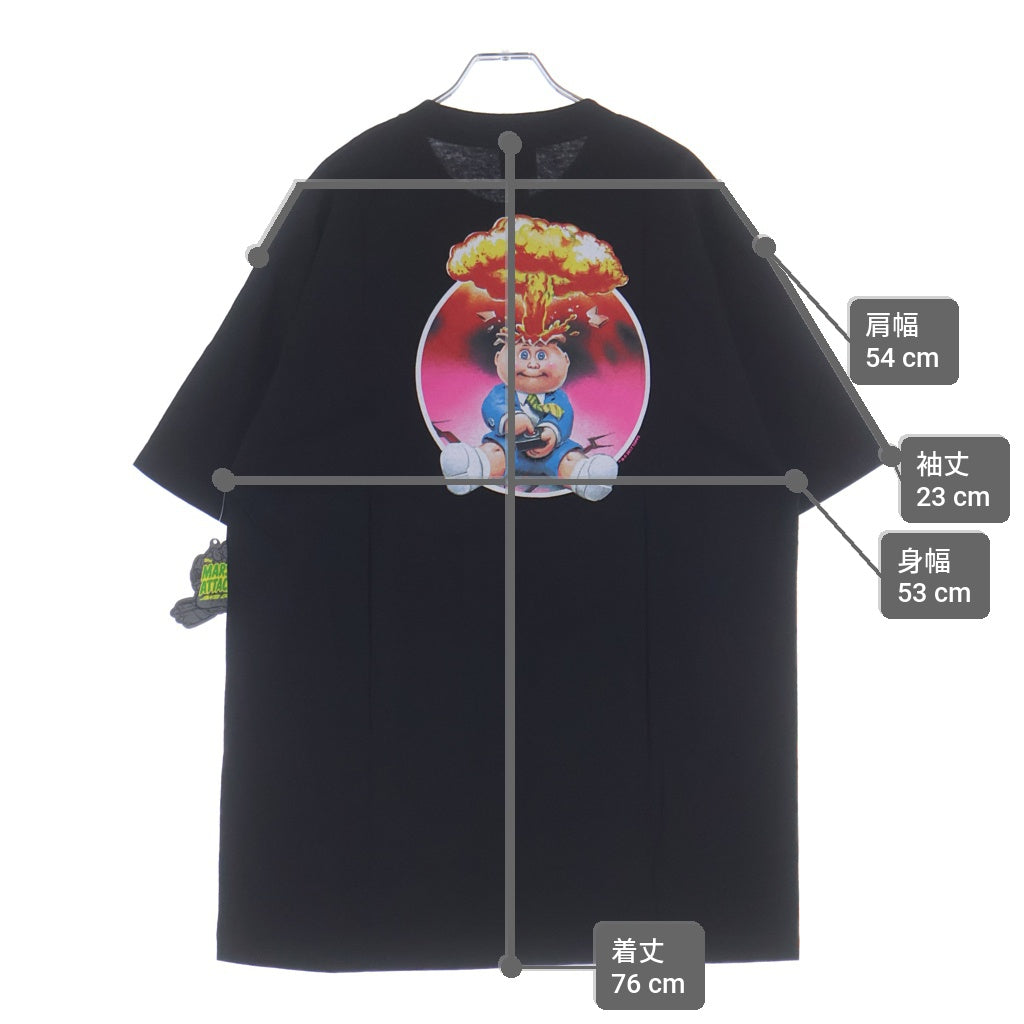 SANTA CRUZ(サンタクルーズ) 2017 × GARBAGE PAIL KIDS HEAVING HAND TEE ガーベッジ ペイル キッズ ヒービング ハンズ プリント クルーネック 半袖Tシャツ カットソー ブラック