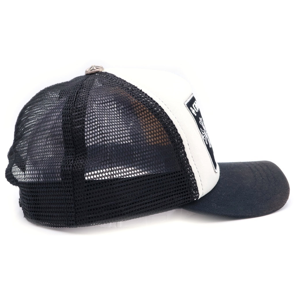 CHROME HEARTS(クロムハーツ) TRUCKER CAP トラッカー メッシュキャップ ホワイト/ブラック