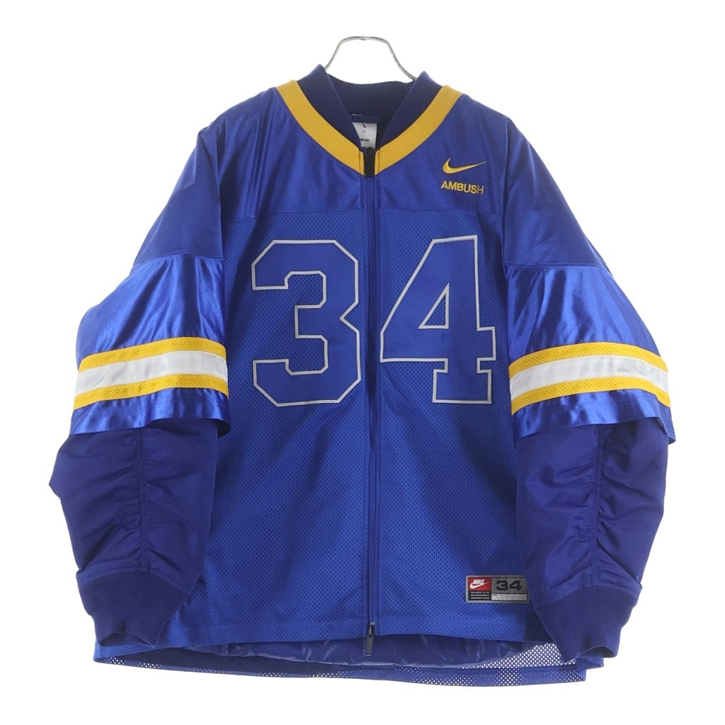 NIKE(ナイキ) ×Ambush Deep Royal Blue Blouson Jacket アンブッシュ ナンバリングレイヤード ディープ ロイヤル ブルー フルジップブルゾン ジャケット ブルー DX6917-455
