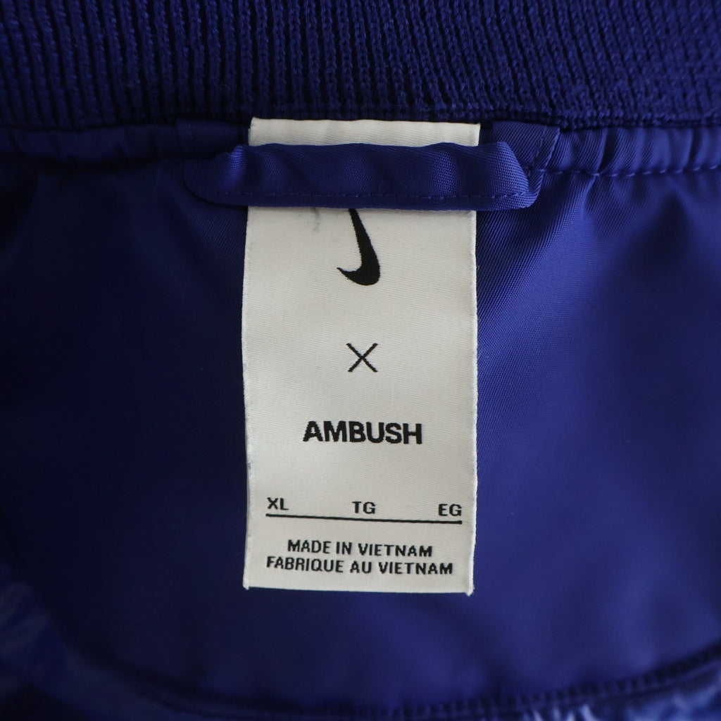 NIKE(ナイキ) ×Ambush Deep Royal Blue Blouson Jacket アンブッシュ ナンバリングレイヤード ディープ ロイヤル ブルー フルジップブルゾン ジャケット ブルー DX6917-455
