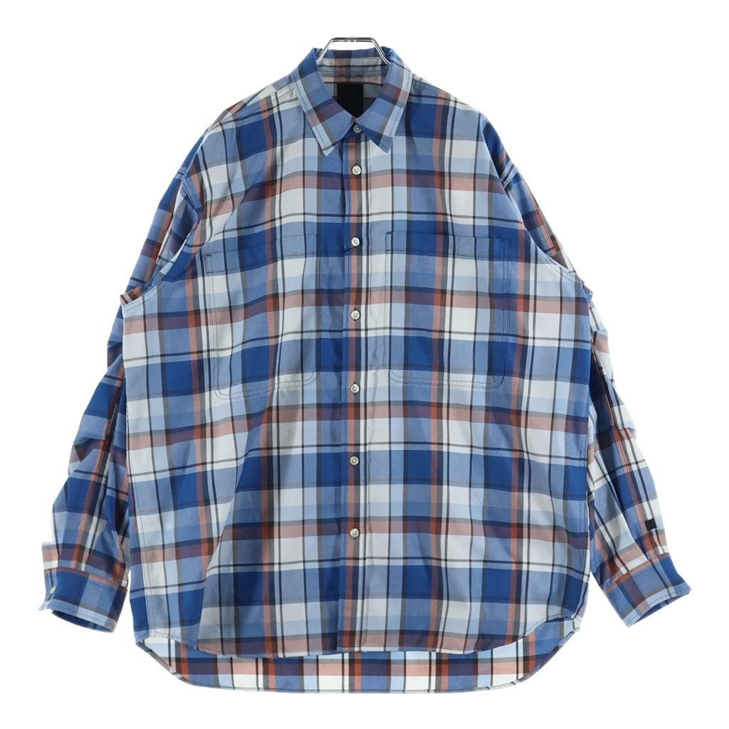 DAIWA PIER39(ダイワ ピアサーティナイン) Tech Work Shirts Flannel Plaids チェック フランネル 長袖 ワーカーシャツ ブルー BE-88022