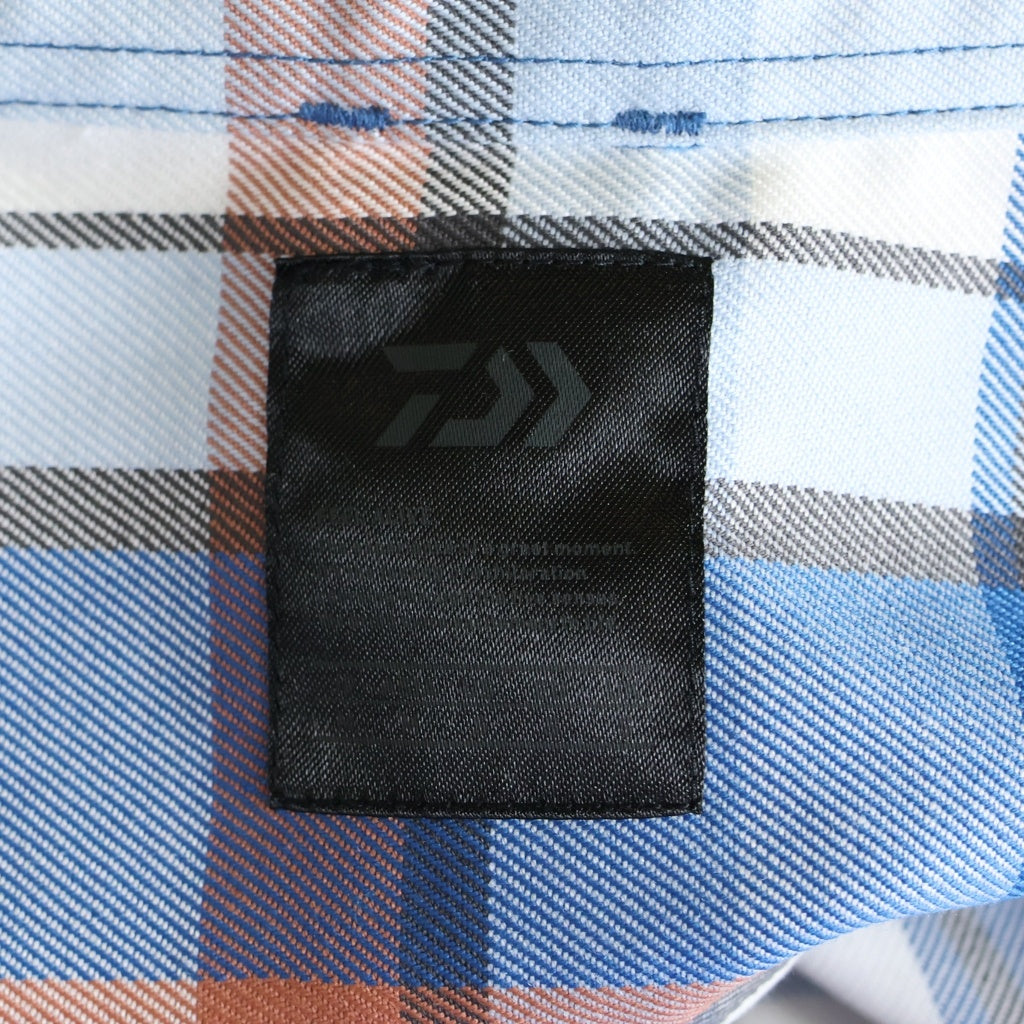 DAIWA PIER39(ダイワ ピアサーティナイン) Tech Work Shirts Flannel Plaids チェック フランネル 長袖 ワーカーシャツ ブルー BE-88022