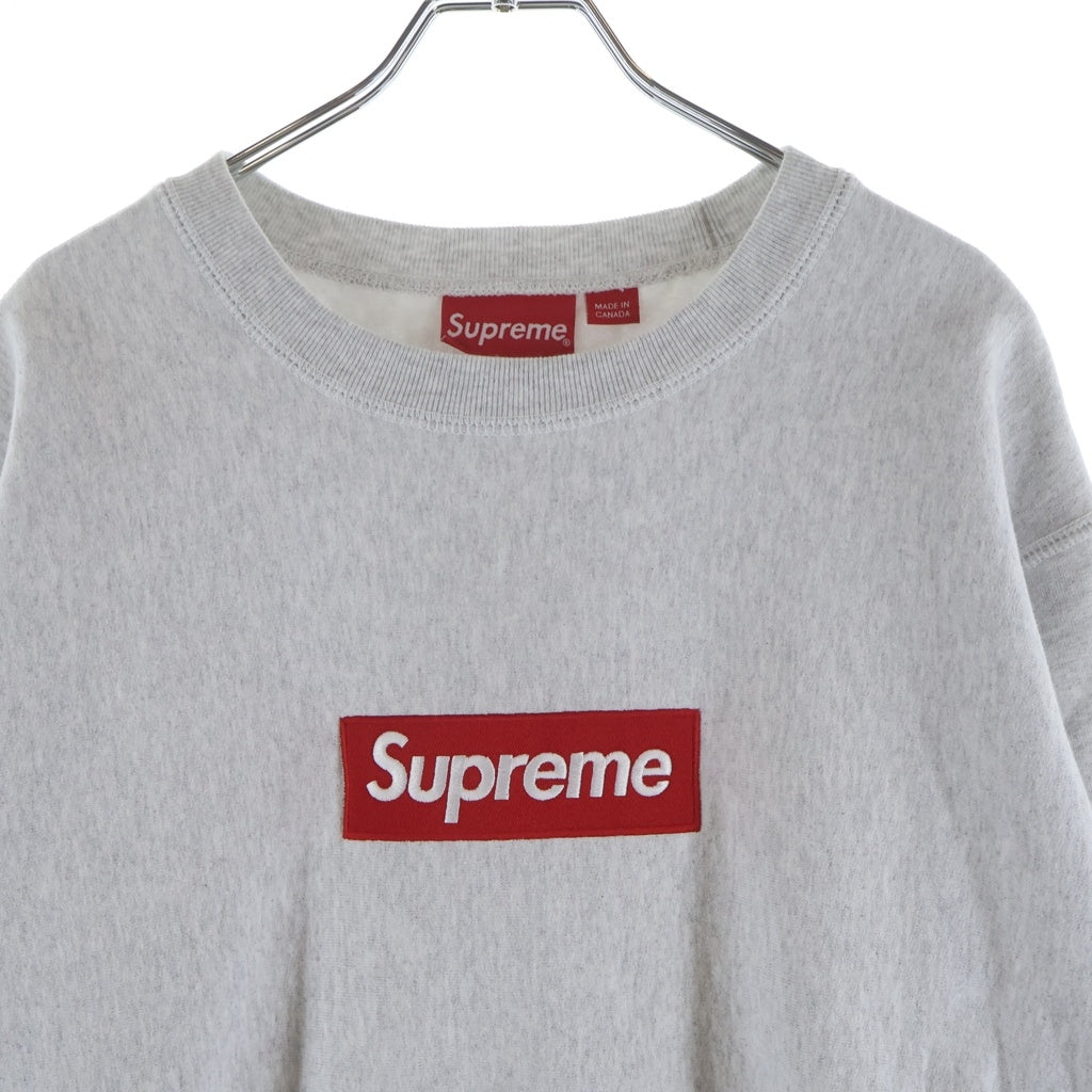 SUPREME(シュプリーム) 18AW Box Logo Crewneck ボックスロゴ クルーネック スウェットトレーナー グレー