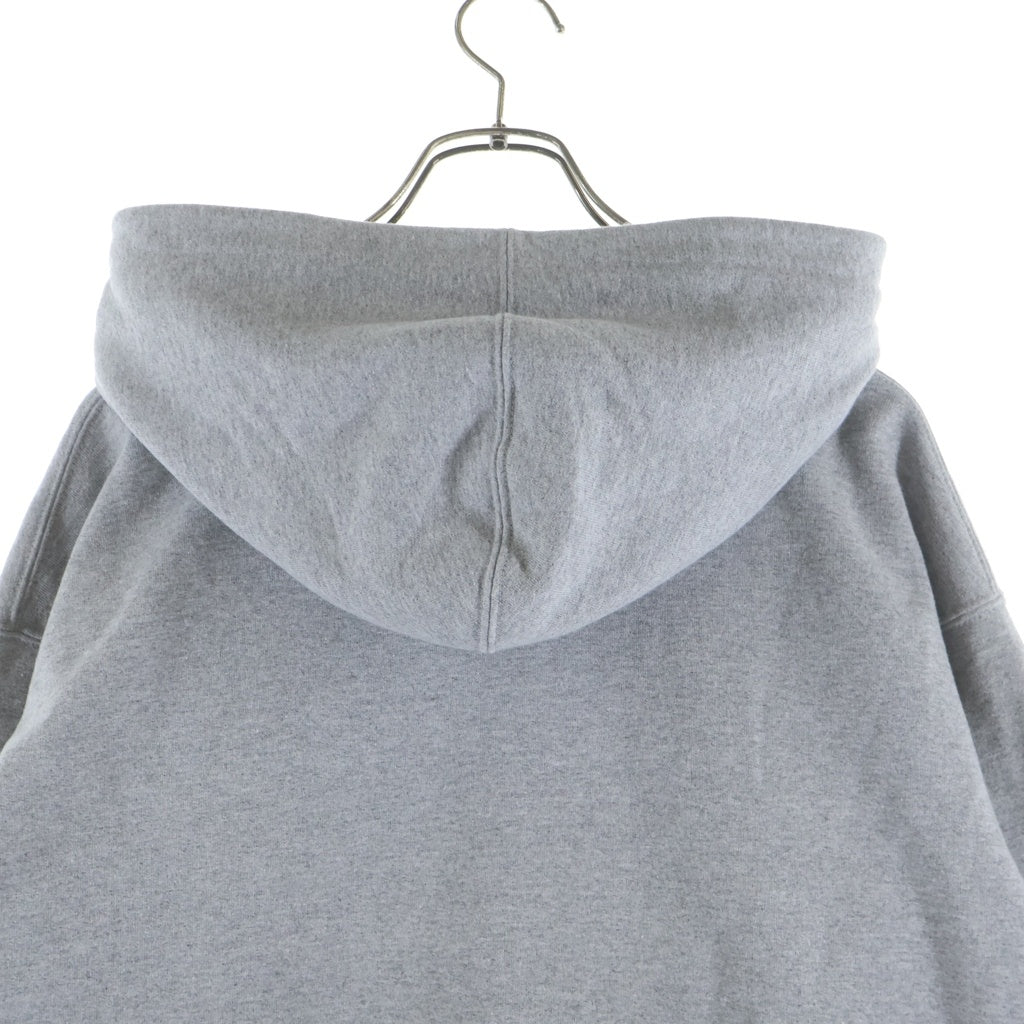 SUPREME(シュプリーム) 19AW Text Stripe Zip Up Hooded Sweatshirt テキストストライプ ロゴ スウェット ジップアップ パーカー グレー