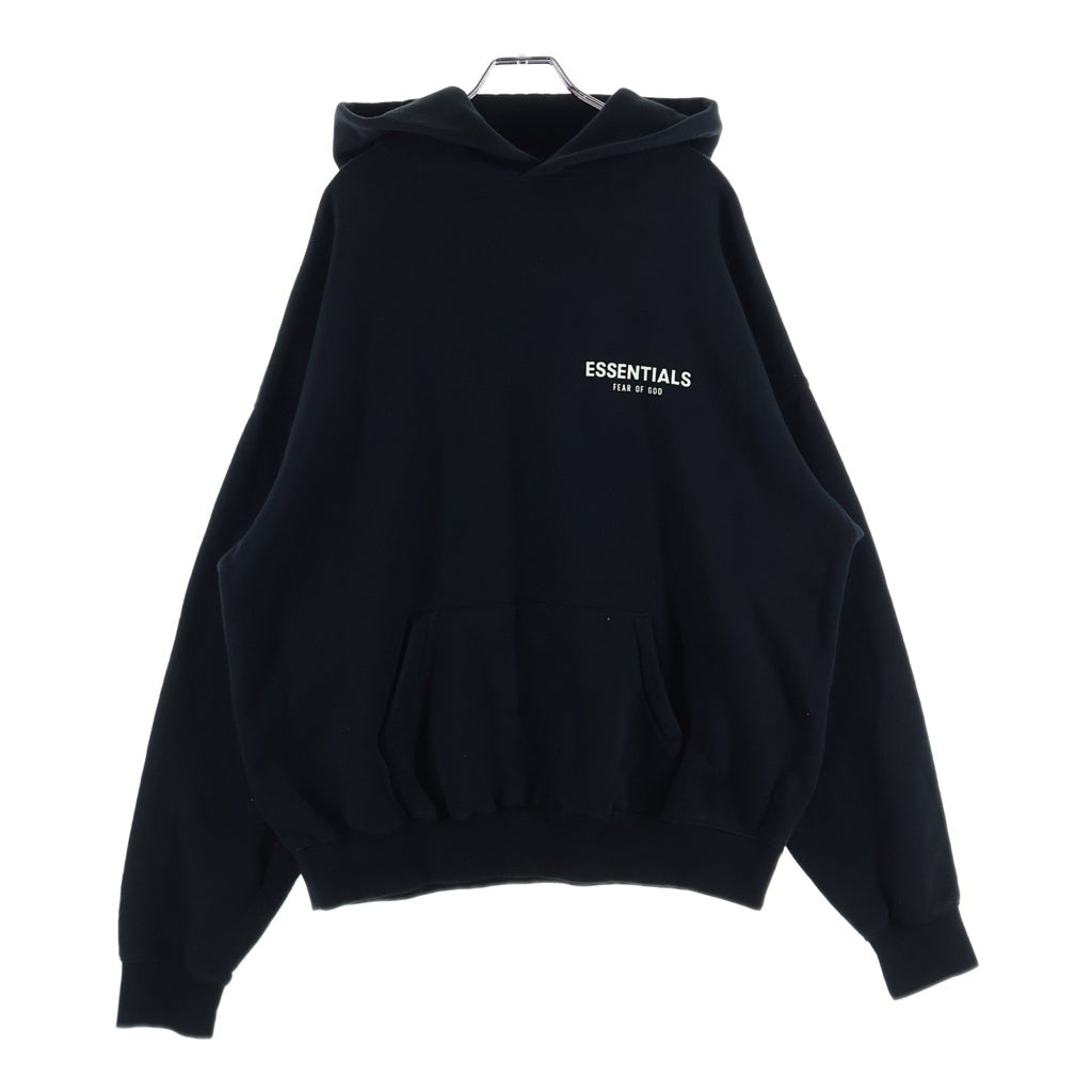FEAR OF GOD ESSENTIALS(フィアオブゴッド エッセンシャルズ) ロゴプリント スウェットパーカー フーディー ブラック