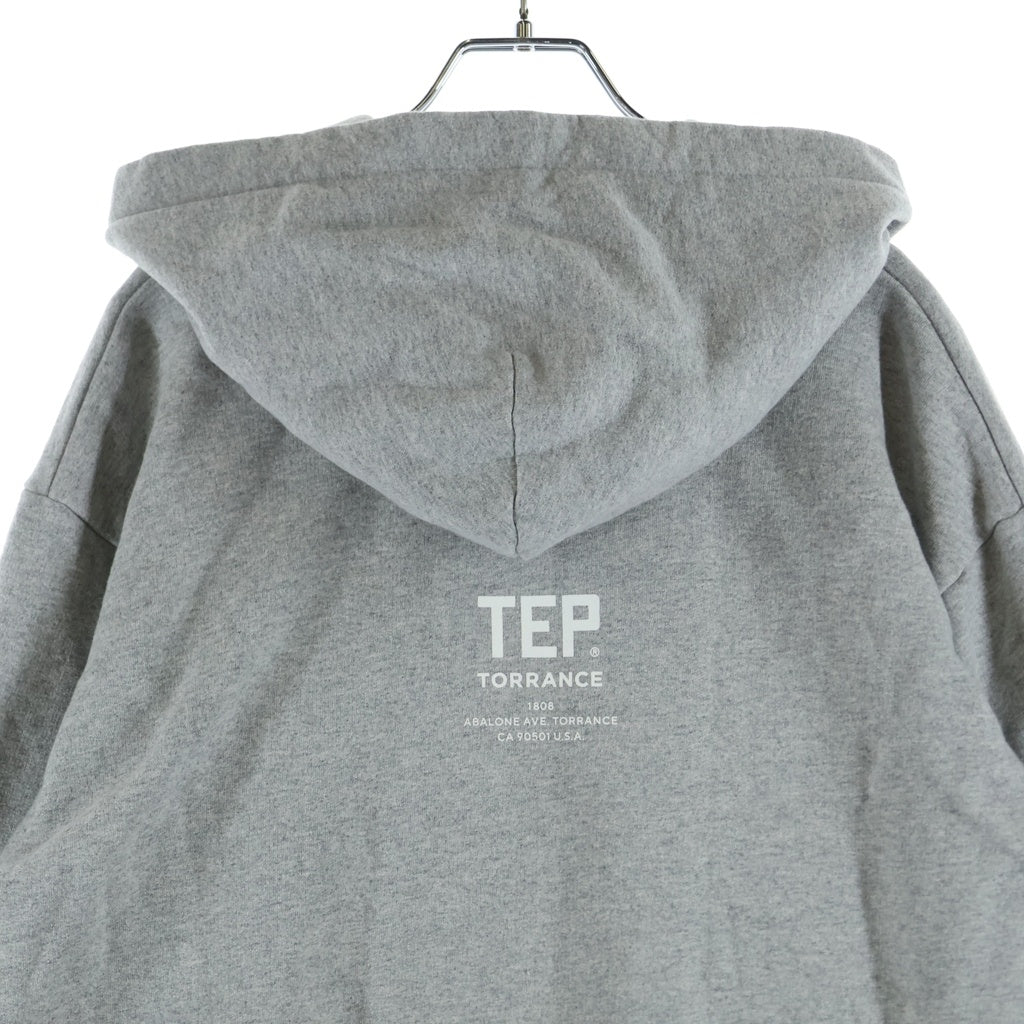 plllllleeeasse(プリーズ) 22AW TEP HOODIE プルオーバーパーカー フーディー グレー AW22BRENCT06PL