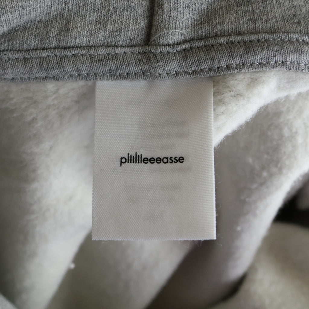 plllllleeeasse(プリーズ) 22AW TEP HOODIE プルオーバーパーカー フーディー グレー AW22BRENCT06PL