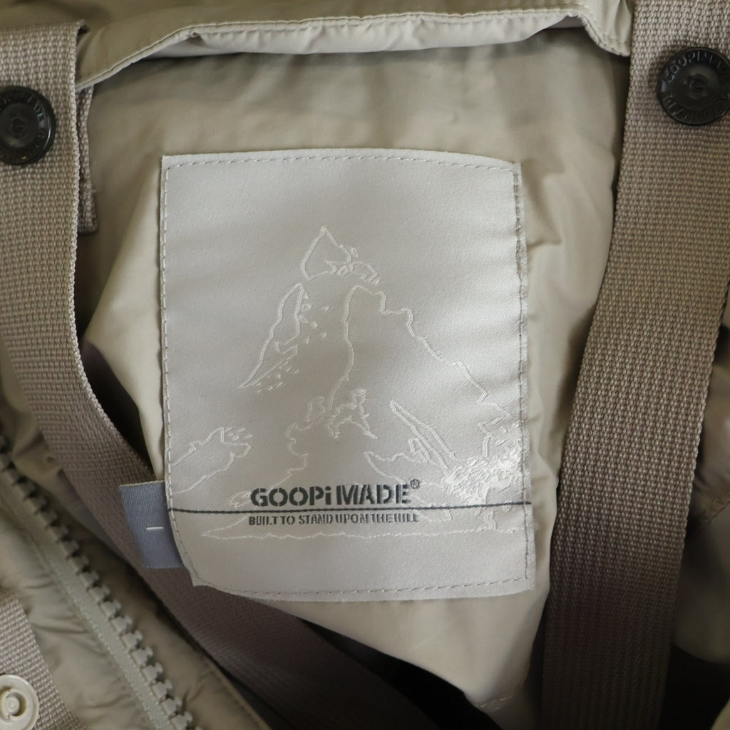 GOOPiMADE(グーピーメイド) VI-F6M 3M THINSULATE FRAMHEIM PARKA シンサレート フラムハイム ジップアップフーディー 中綿ジャケット ベージュ