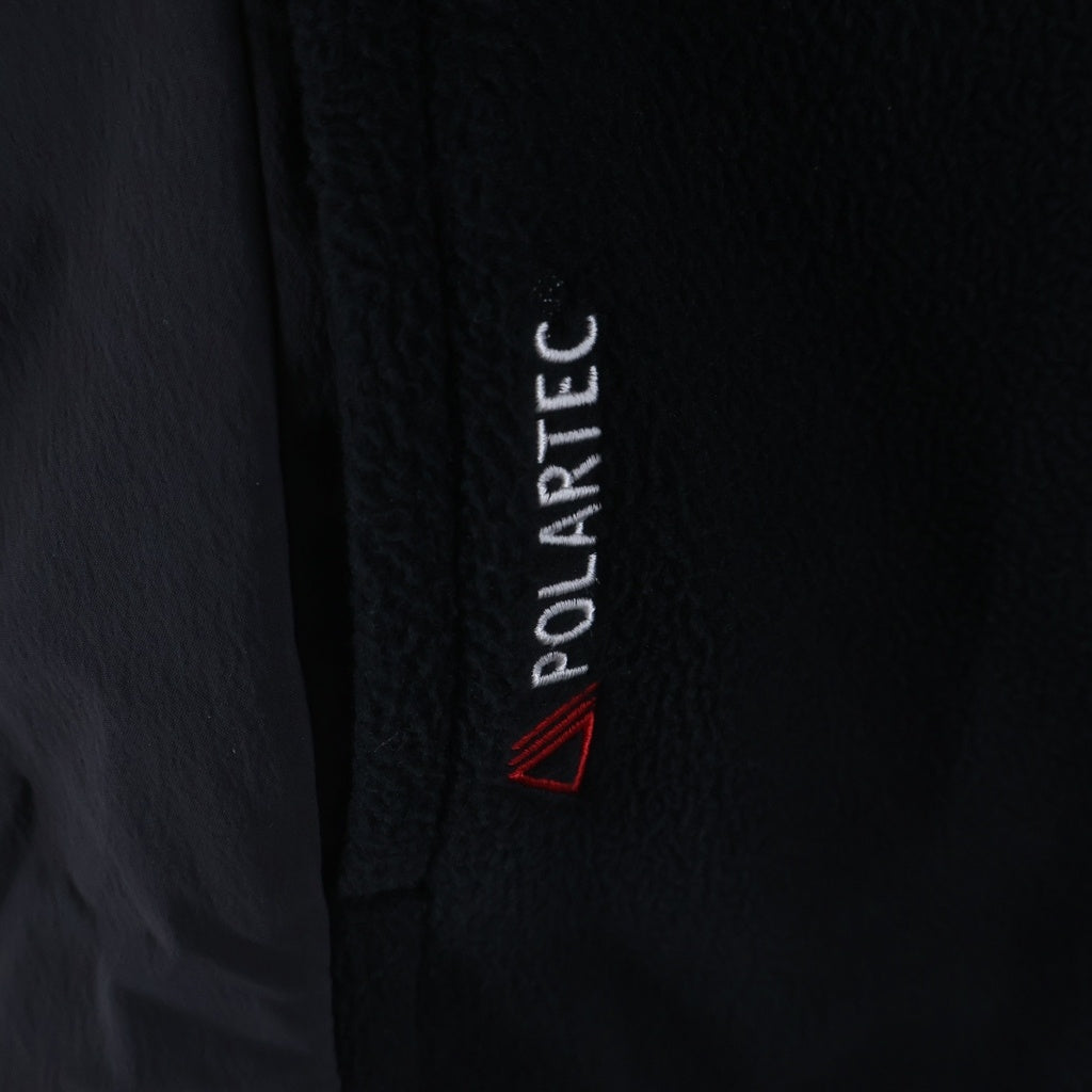 THE NORTH FACE(ザノースフェイス) BANFF EX FLEECE JACKET ロゴ刺繍 ジップアップ スタンドネックフリースジャケット ブラック NJ4FR55J