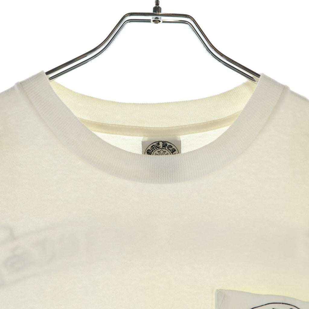 CHROME HEARTS(クロムハーツ) OLD バックスクロールラベル スタープリント 半袖Tシャツカットソー ホワイト