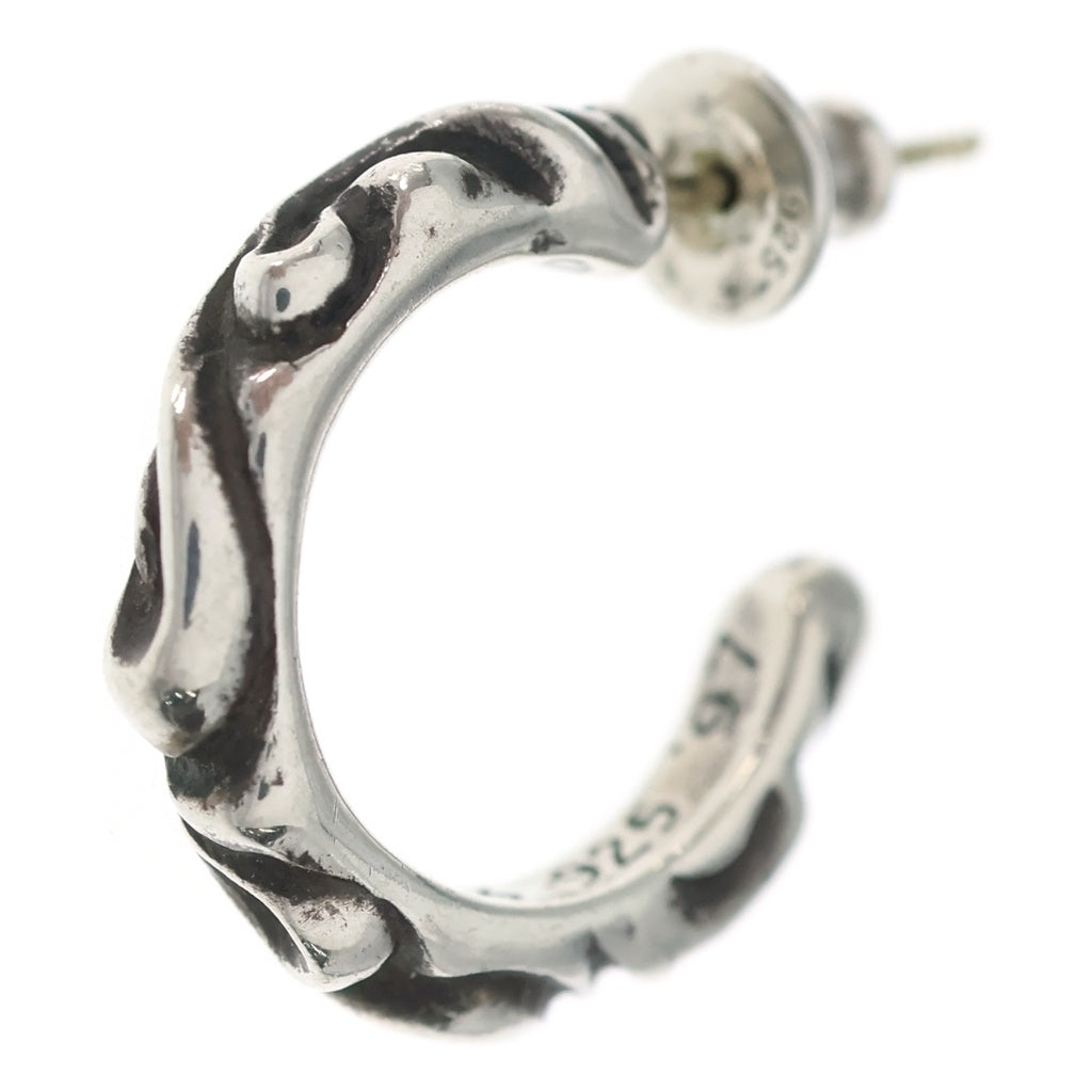 CHROME HEARTS(クロムハーツ) HOOP SCROOL スクロール フープピアス シルバー BCA102