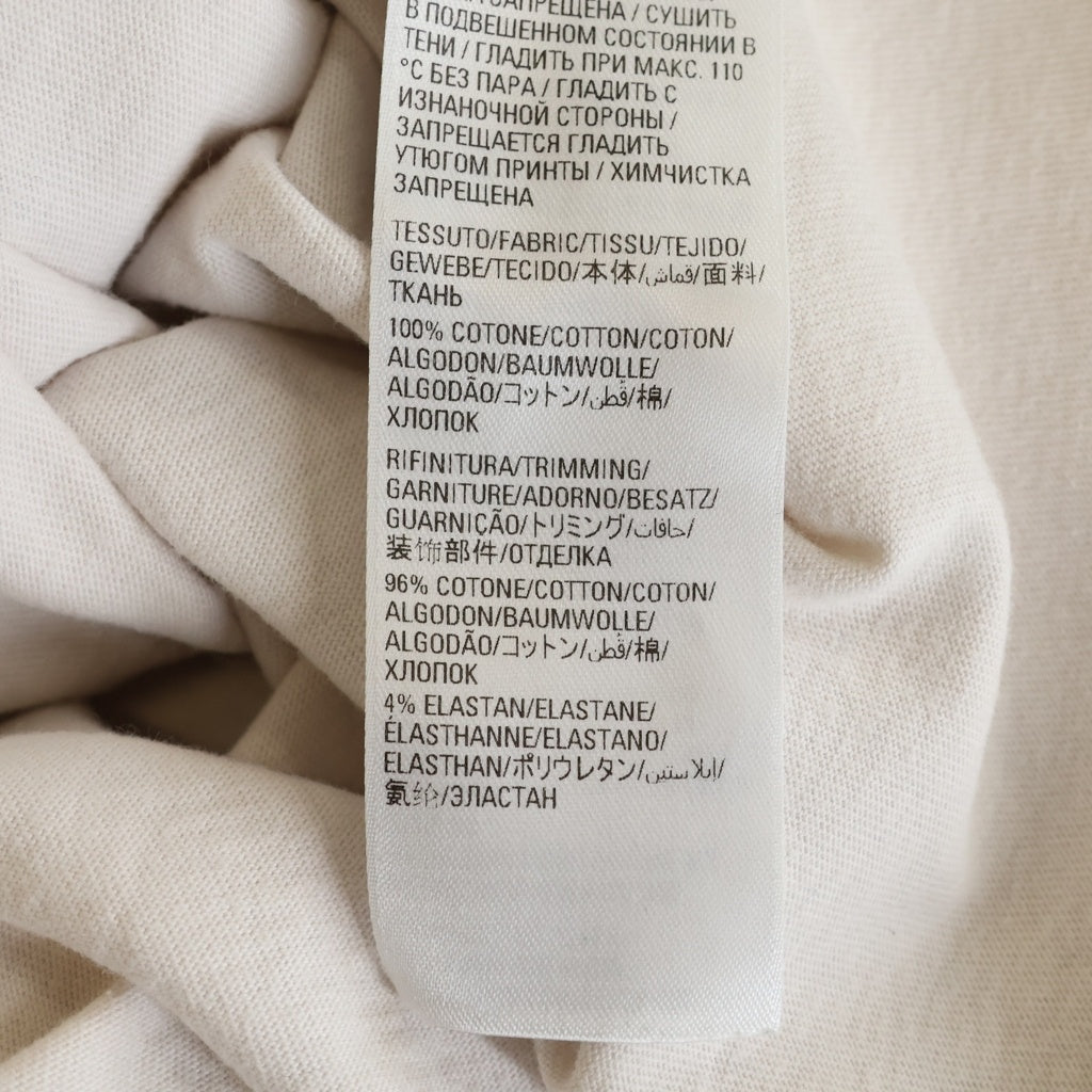 BALENCIAGA(バレンシアガ) STRIKE 1917 OVERSIZED T-SHIRT 両面ロゴプリント 半袖Tシャツ カットソー ホワイト 694576 TMVJ6