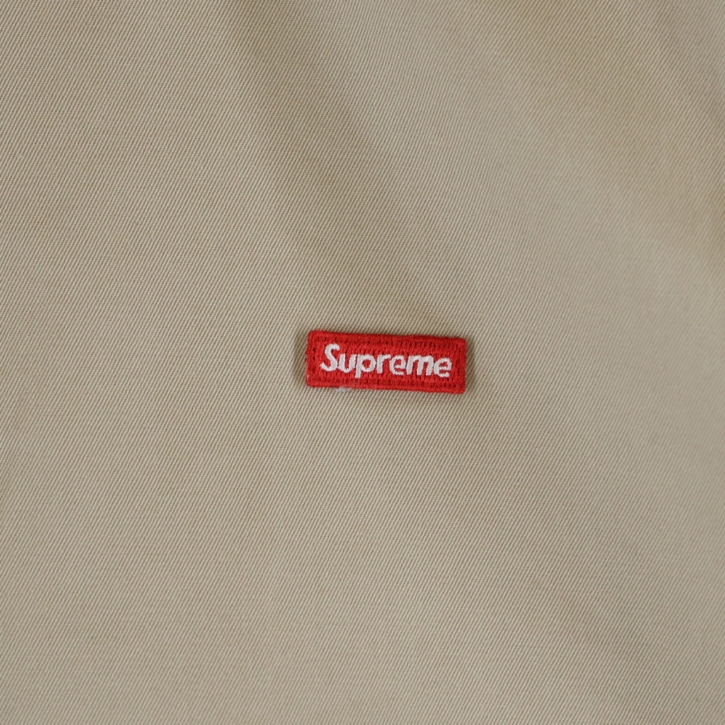 SUPREME(シュプリーム) 24SS Small Box Shirt スモールボックスロゴ刺繍 長袖シャツ ベージュ