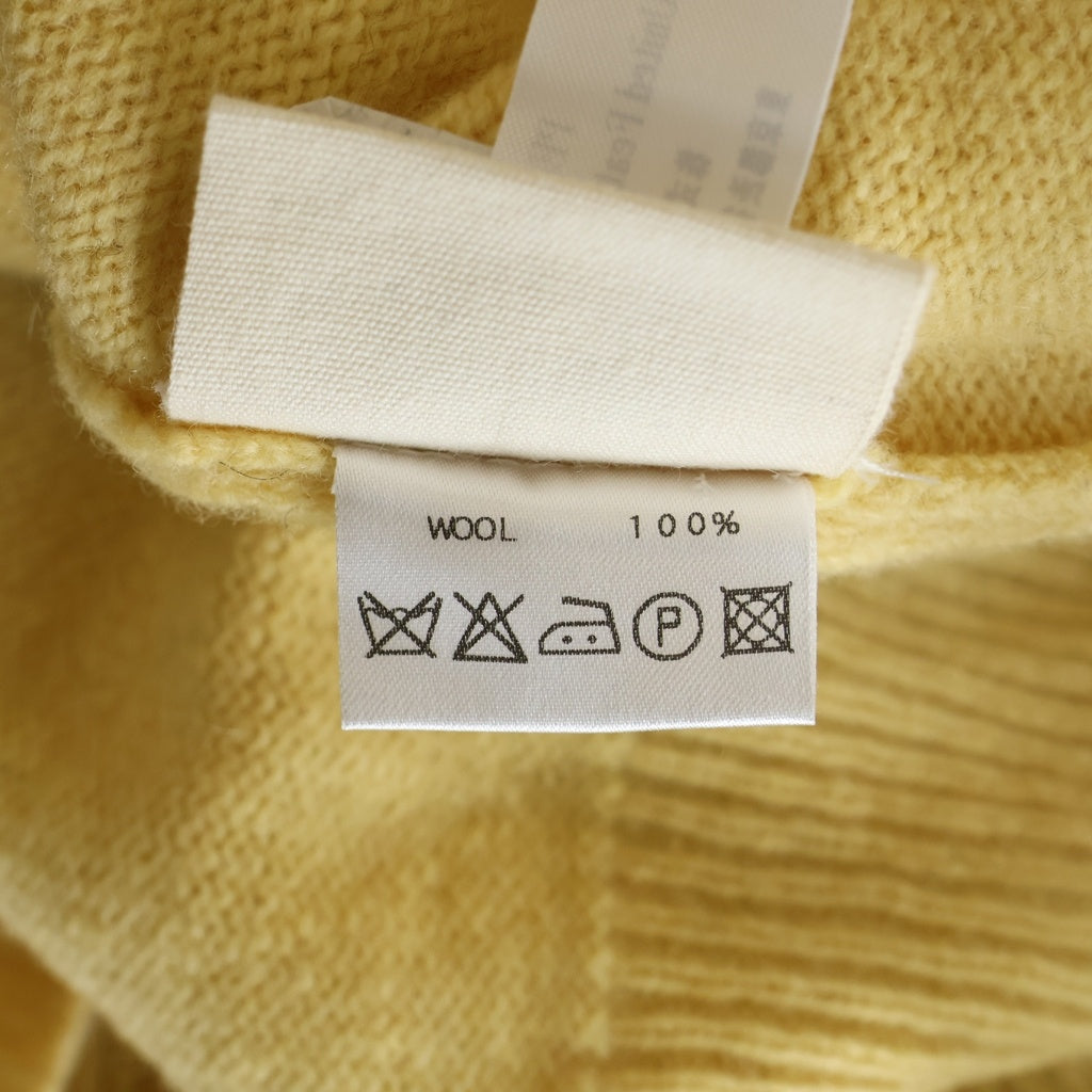 NO BRAND(ノーブランド) 【ARTYZ アーティーズ】08AW × PEANUTS CHARLIE BROWN KNIT ピーナッツ チャーリーブラウン クルーネック ウールニットセーター イエロー 08AW NT-01