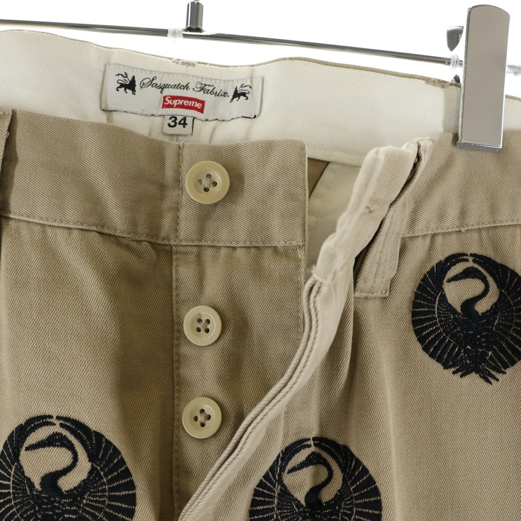 SUPREME(シュプリーム) 16SS ×Sasquatchfabrix. Crane Chino Pant サスクワッチファブリックス クレーンチノパンツ ベージュ