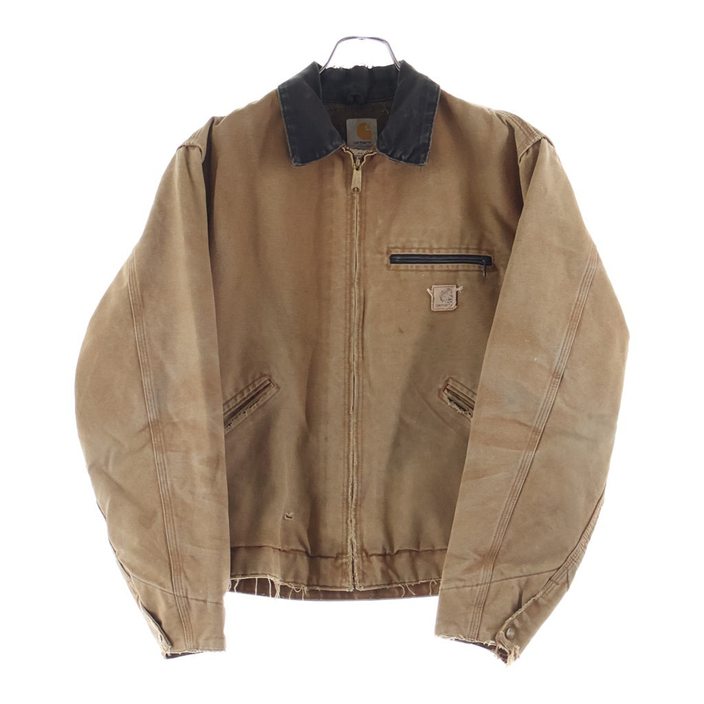 CARHARTT(カーハート) 00s 裏地チェック ブランケット ダック デトロイトジャケット ブラウン ブラウン J97