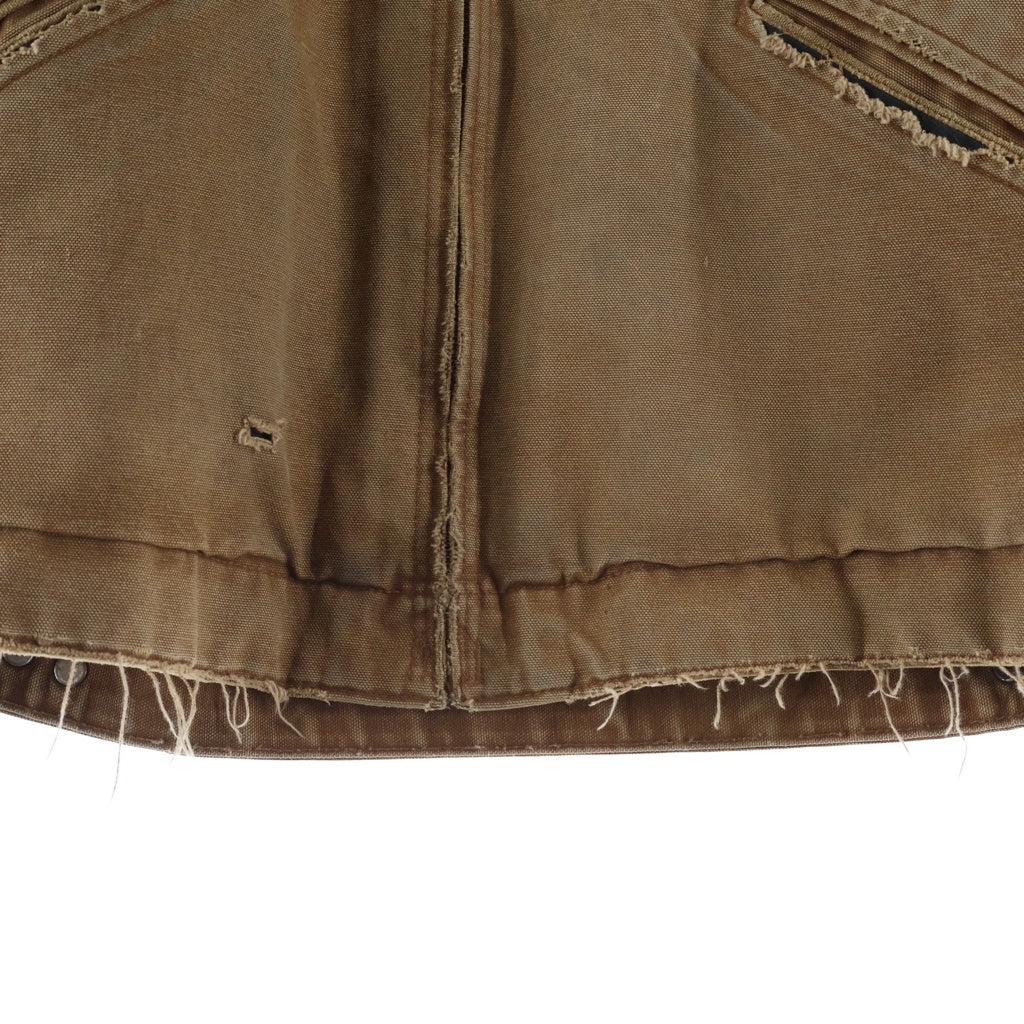 CARHARTT(カーハート) 00s 裏地チェック ブランケット ダック デトロイトジャケット ブラウン ブラウン J97