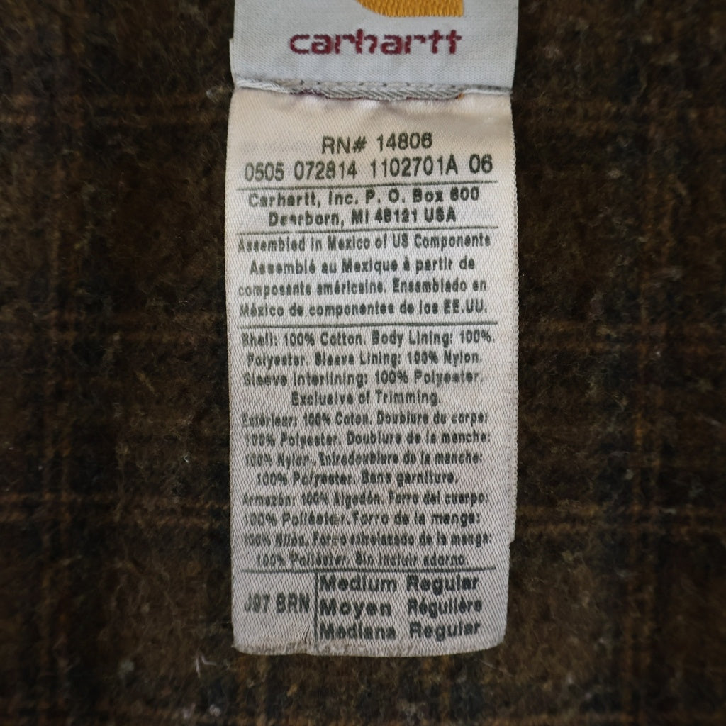 CARHARTT(カーハート) 00s 裏地チェック ブランケット ダック