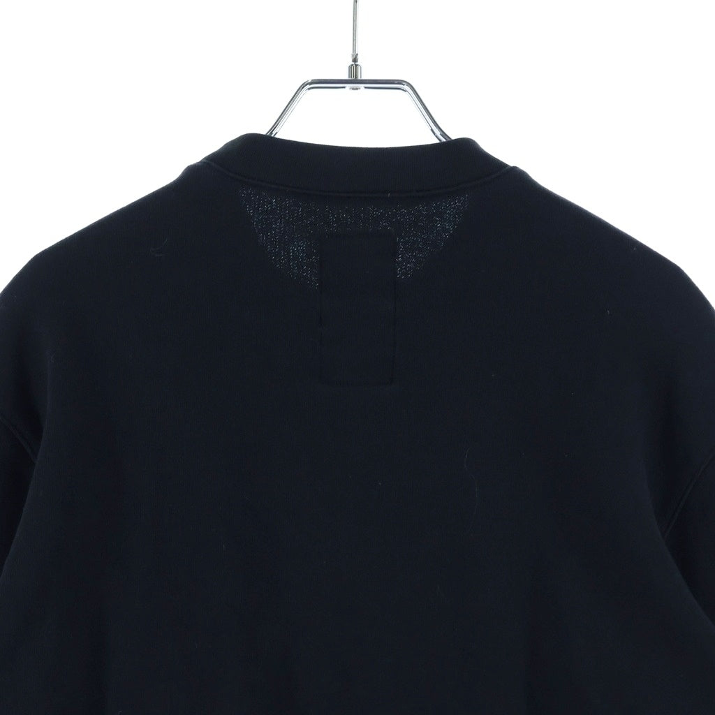 Rick Owens(リックオウエンス) ×Champion Logo Embroidered Sweat チャンピオン ロゴ刺繍 クルーネック スウェット トレーナー ブラック CM20S0008-215089