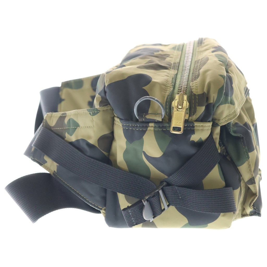 A BATHING APE(アベイシングエイプ) × PORTER CAMO WAIST BAG ポーター カモ柄 ウエストポーチ ショルダーバッグ カーキ