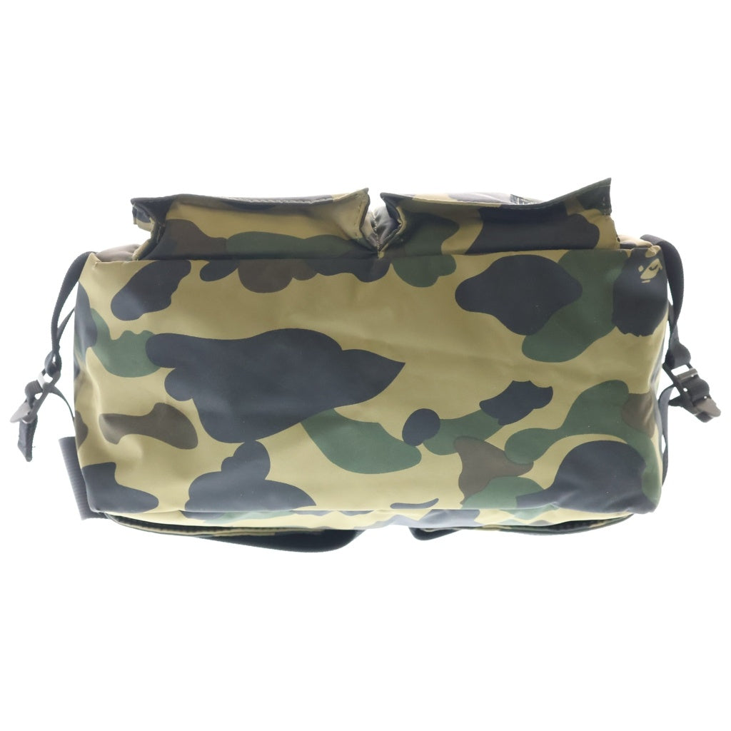 A BATHING APE(アベイシングエイプ) × PORTER CAMO WAIST BAG ポーター カモ柄 ウエストポーチ ショルダーバッグ カーキ