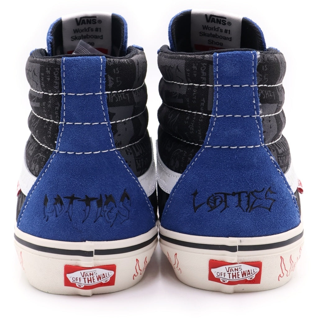 VANS(ヴァンズ) 2020 ×ロッティーズ スケートハイ プロ リミテッド フレイムパターン ハイカットスニーカー ブルー/ブラック US10/28cm VN0A4VCF2F21