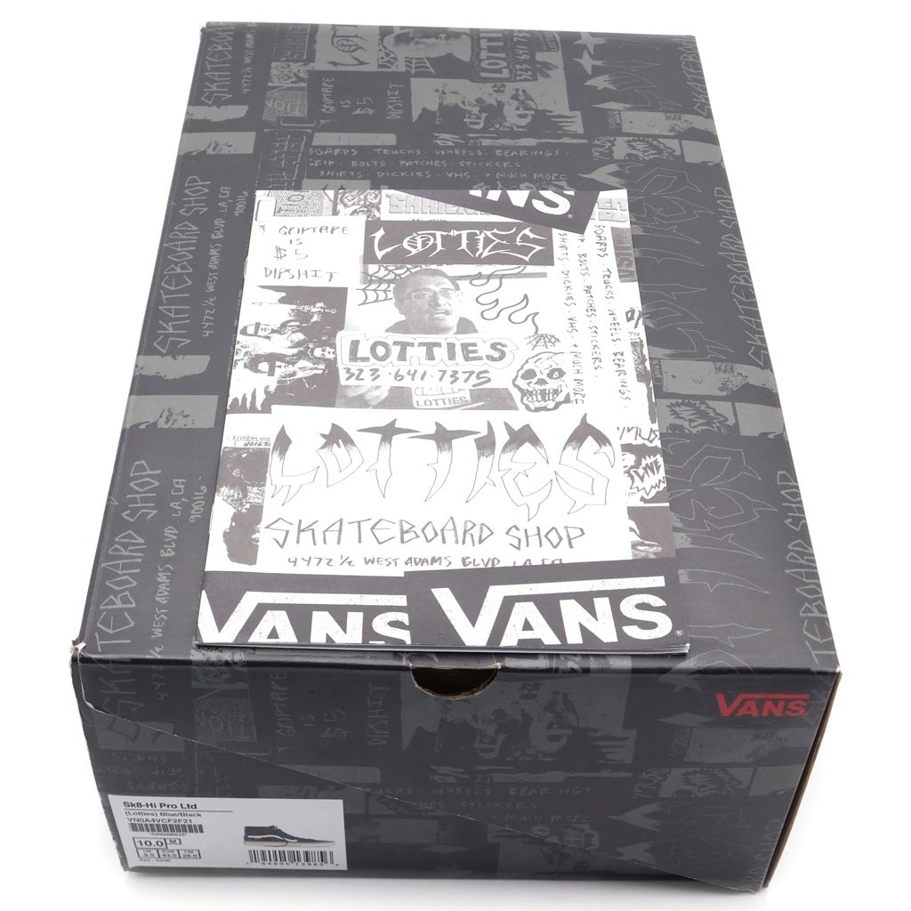 VANS(ヴァンズ) 2020 ×ロッティーズ スケートハイ プロ リミテッド フレイムパターン ハイカットスニーカー ブルー/ブラック US10/28cm VN0A4VCF2F21