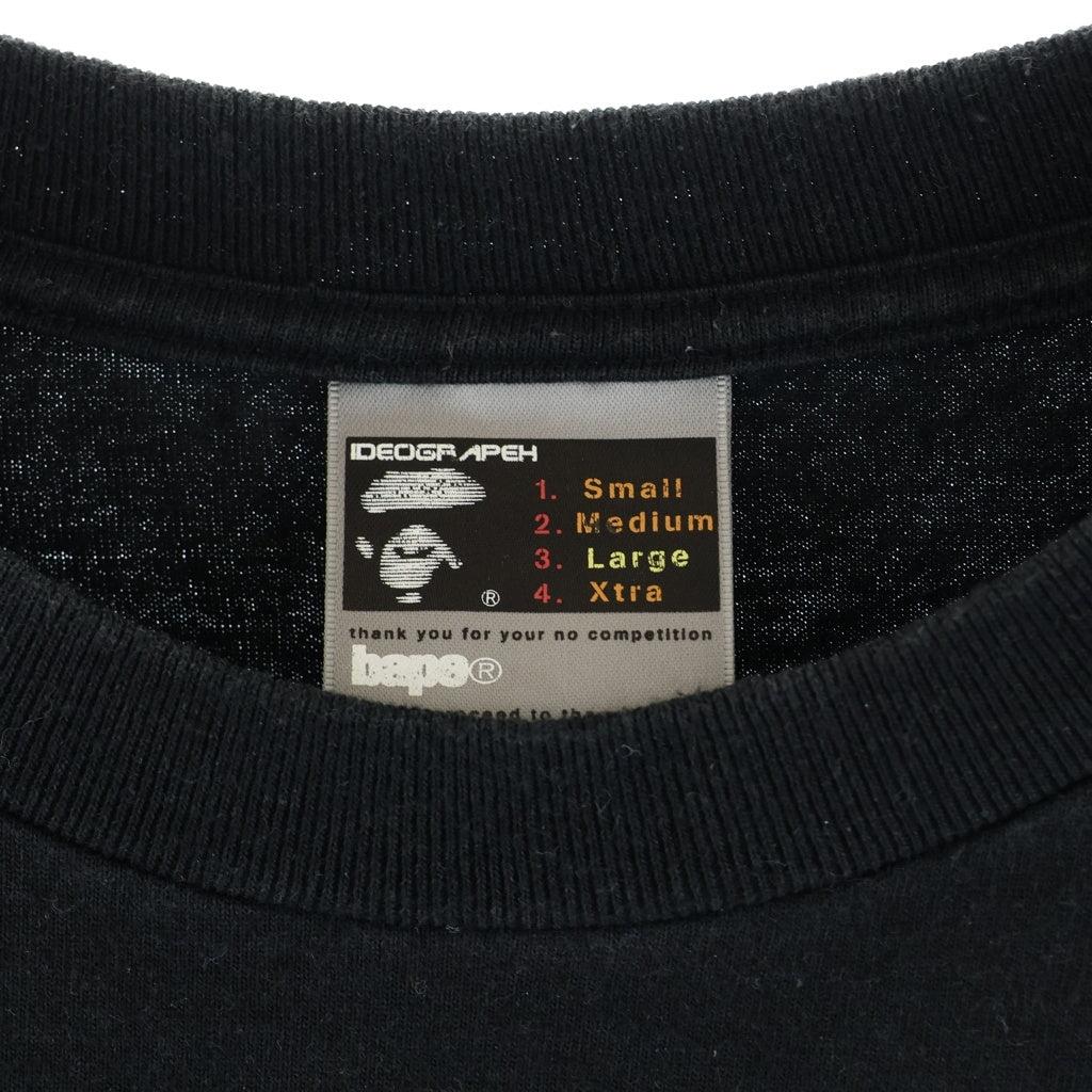 A BATHING APE(アベイシングエイプ) 00s GHOST S/S TEE 初期 ゴースト ヘッド プリント クルーネック 半袖Tシャツ カットソー ブラック