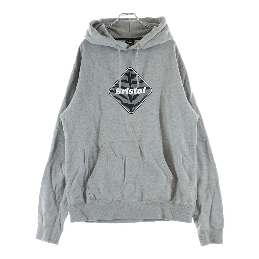 F.C.R.B./F.C.Real Bristol/FCRB(エフシーアールビー/エフシーレアルブリストル) 22AW EMBLEM TIGER SWEAT HOODIE タイガー エンブレムロゴ プルオーバースウェットパーカー フーディ グレー FCRB-212131