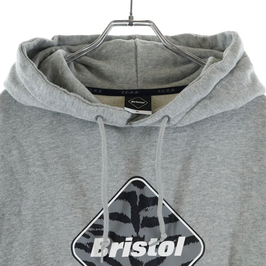 F.C.R.B./F.C.Real Bristol/FCRB(エフシーアールビー/エフシーレアルブリストル) 22AW EMBLEM TIGER SWEAT HOODIE タイガー エンブレムロゴ プルオーバースウェットパーカー フーディ グレー FCRB-212131