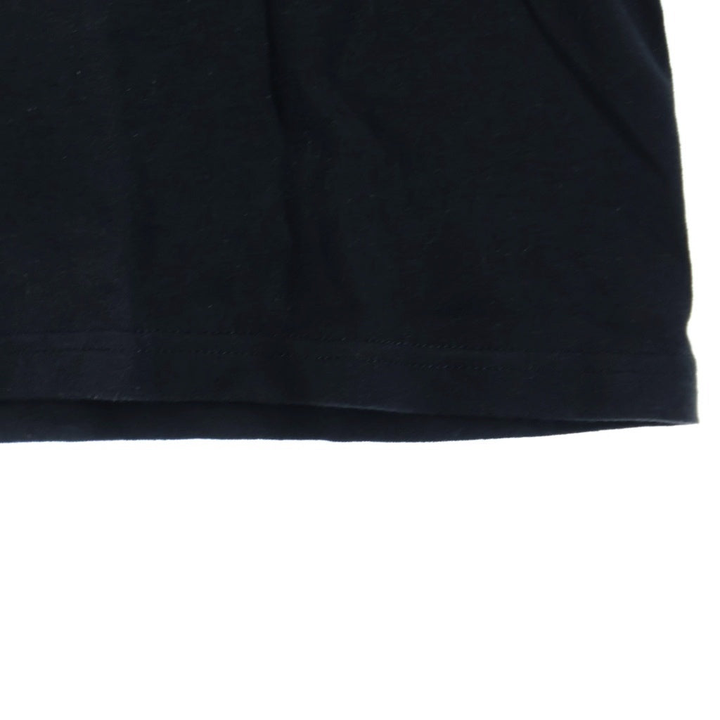 STUSSY(ステューシー) ×A BATHING APE フロント刺繍 バックロゴプリント 半袖Tシャツ カットソー ブラック