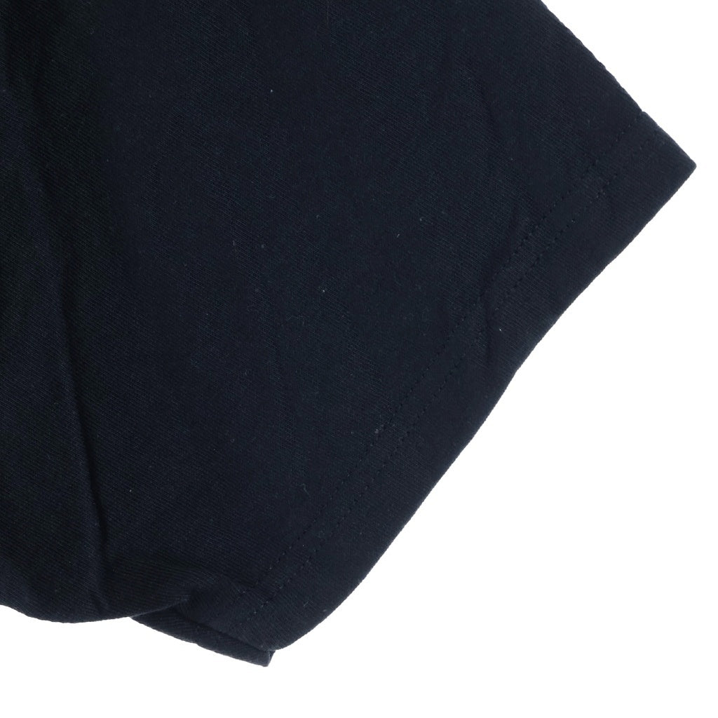 STUSSY(ステューシー) ×A BATHING APE フロント刺繍 バックロゴプリント 半袖Tシャツ カットソー ブラック