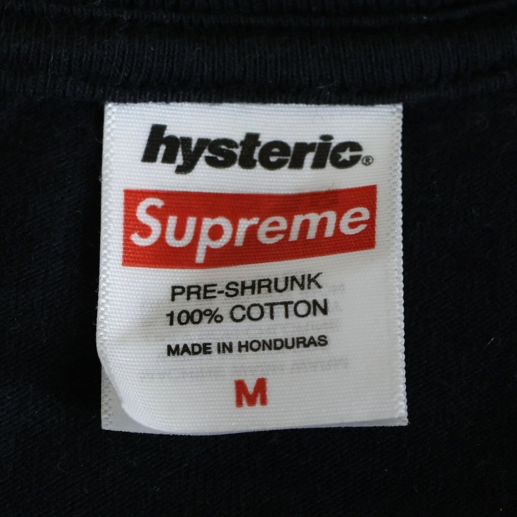 SUPREME(シュプリーム) 24AW ×Hysteric Glamour HG Fuck Tee ヒステリックグラマー ファック プリント クルーネック 半袖Tシャツ カットソー ブラック