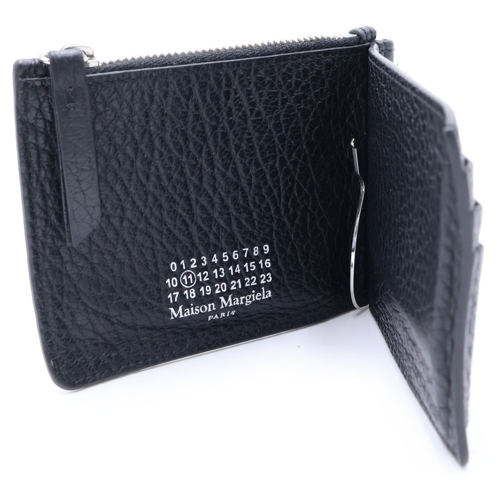 Maison Margiela(メゾンマルジェラ) WALLET SLIM 2 PINCER 4ステッチ レザー 二つ折り マネークリップ ブラック SA1UI0022 P4455