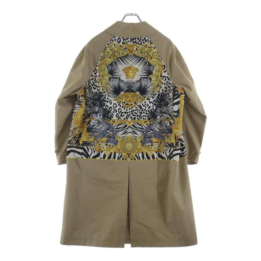 COMME des GARCONS(コムデギャルソン) 21AW × VERSACE ヴェルサーチ バックワイルドバロックスカーフ ロングコート ベージュ JH-C002