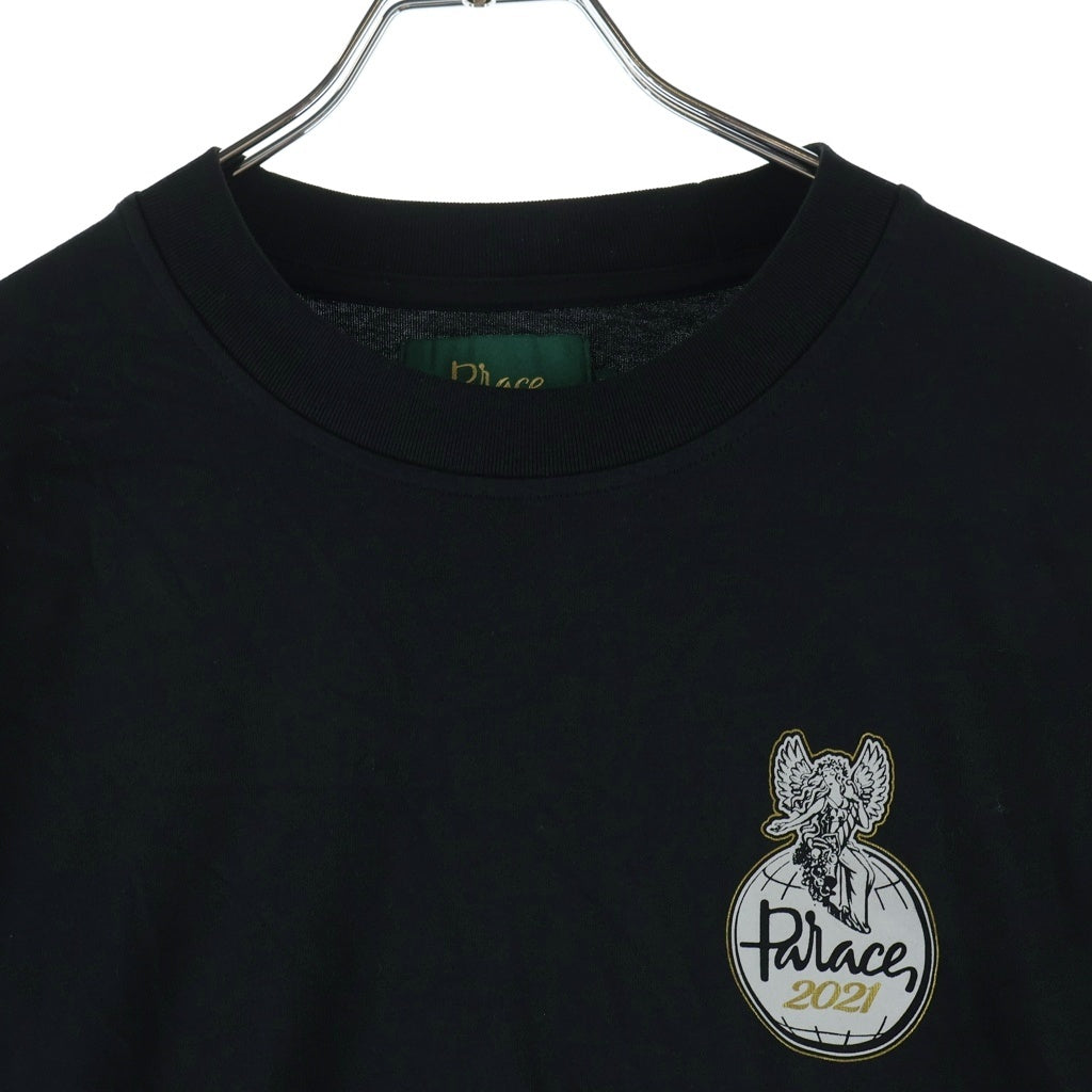 Palace Skateboards(パレススケートボーズ) 21AW × Harrods L/S Tee ハロッズ バックプリント クルーネック ロングスリーブ 長袖Tシャツ ブラック P21LS045