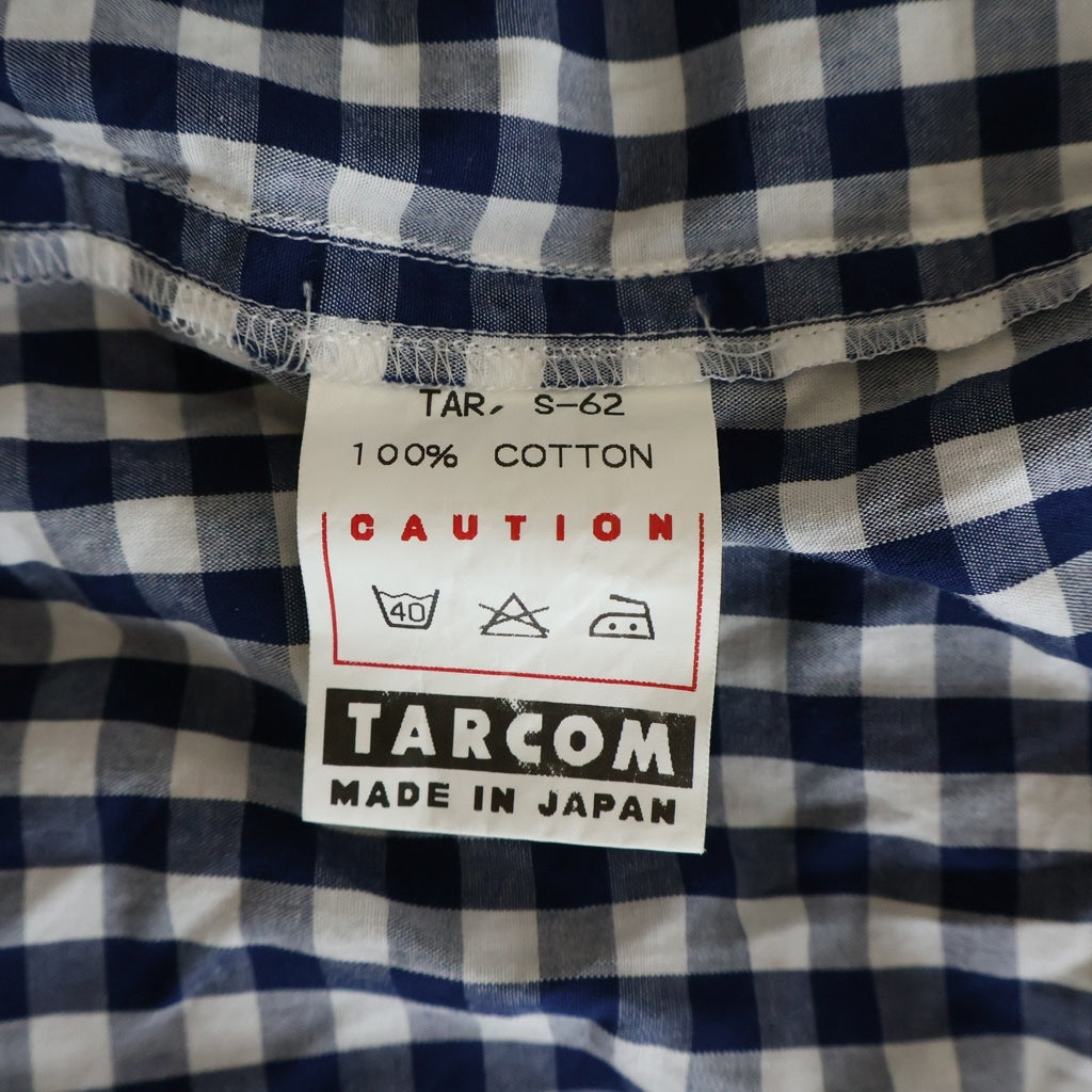 NO BRAND(ノーブランド) 【TAR トーキョーエアランナー】00s 15周年記念 スター 星柄 パッチワーク チェック柄 長袖シャツ ネイビー S-62