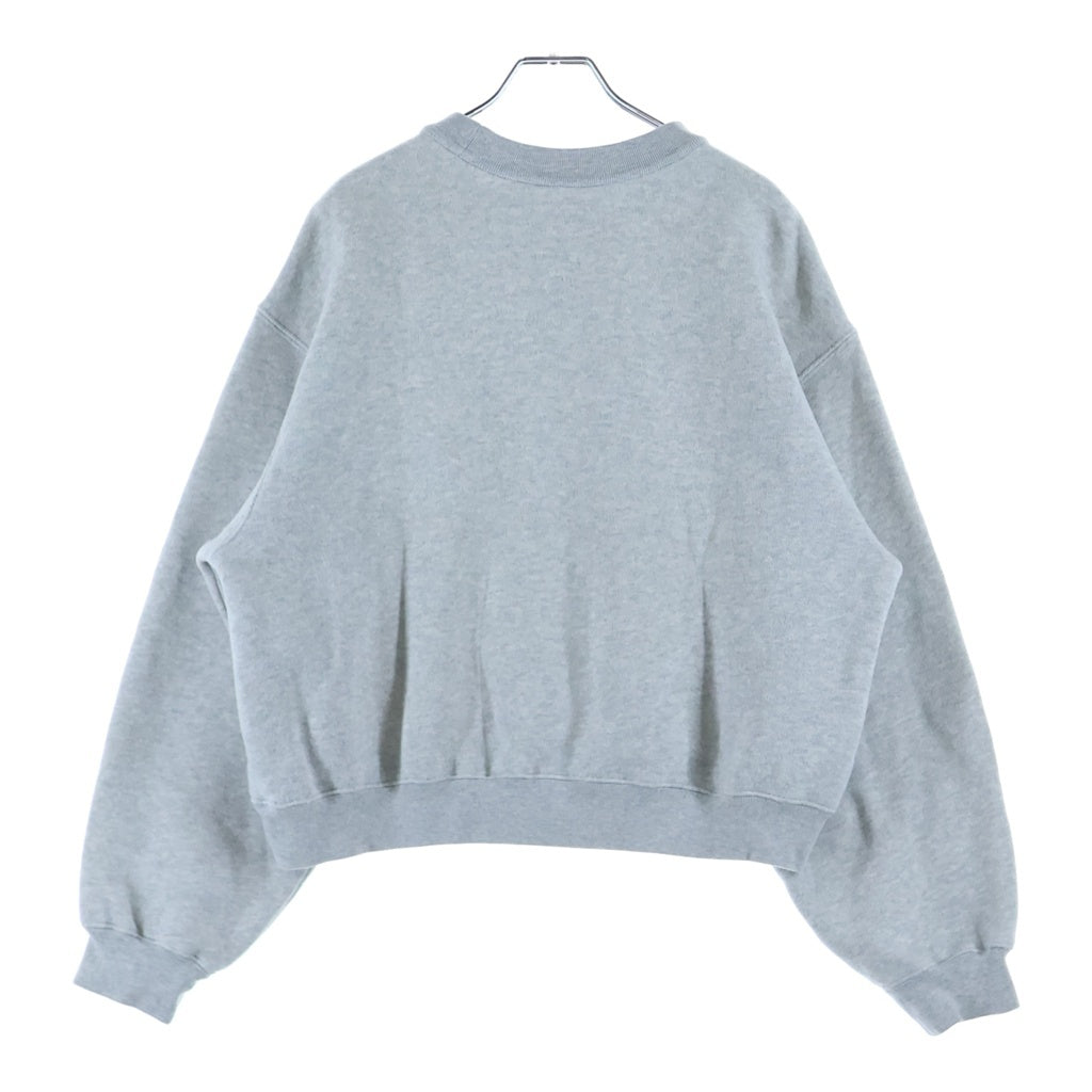 ALEXANDER WANG(アレキサンダーワン) Logo Crewneck Swaetshirt ロゴ クルーネックスウェットトレーナー グレー 4CC3221360