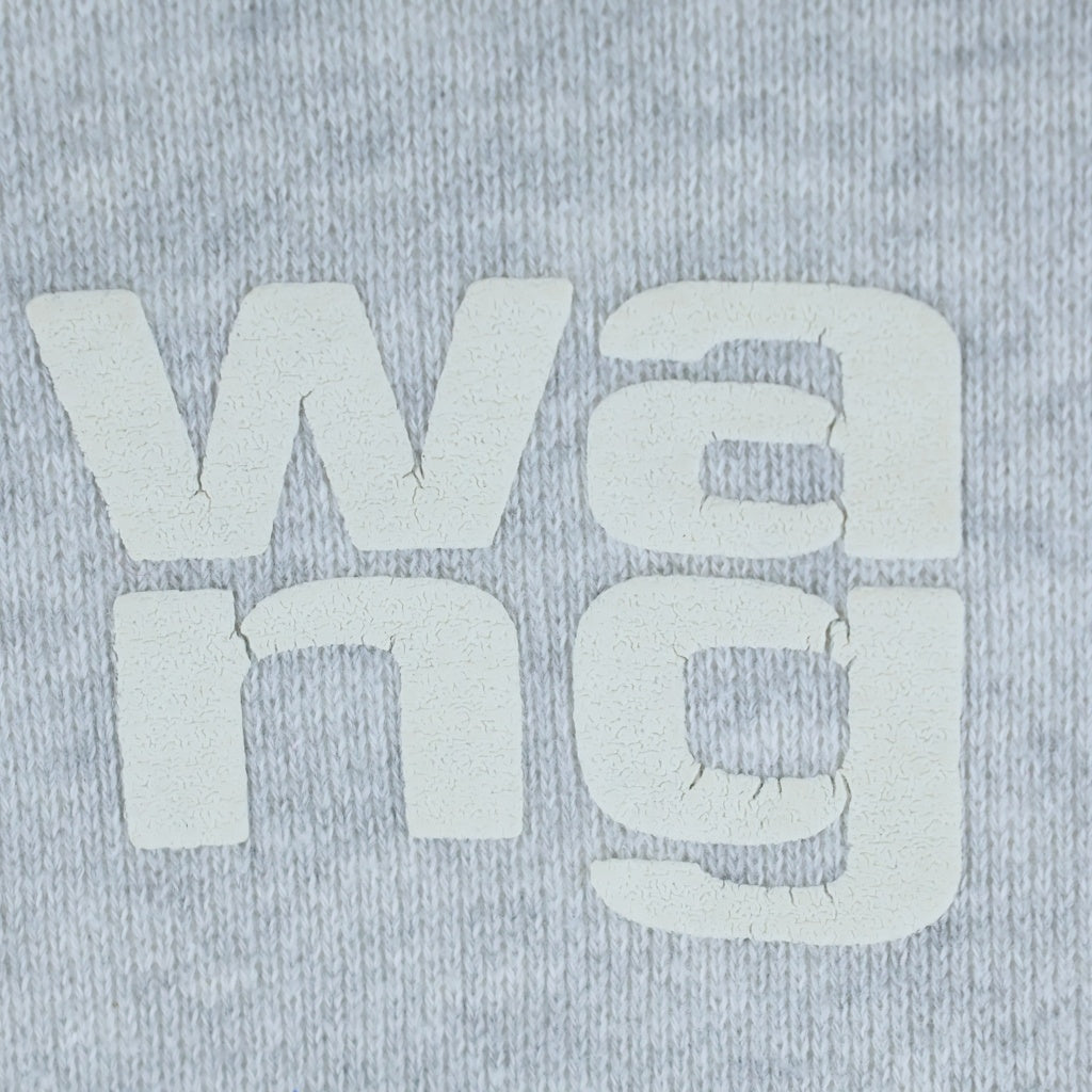 ALEXANDER WANG(アレキサンダーワン) Logo Crewneck Swaetshirt ロゴ クルーネックスウェットトレーナー グレー 4CC3221360