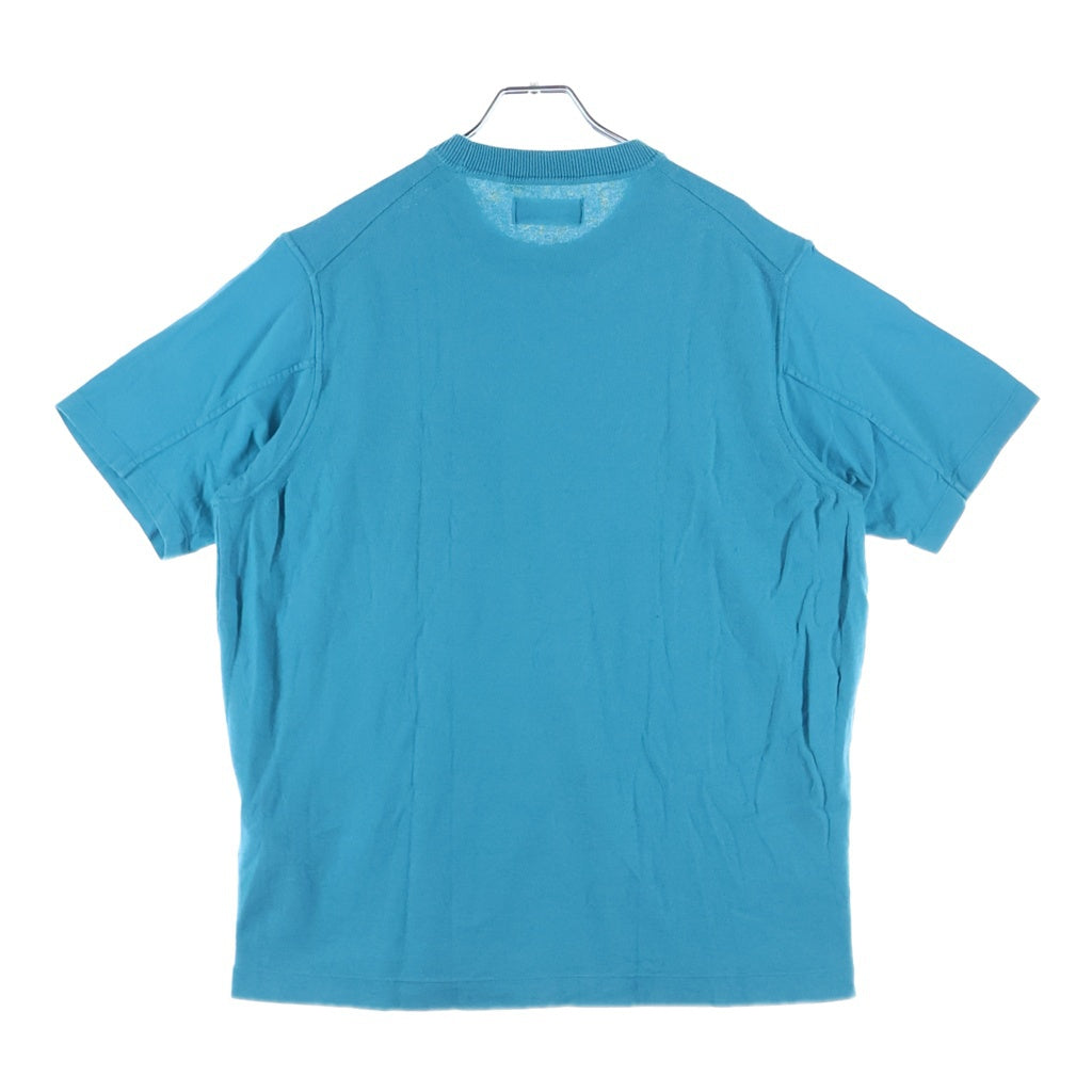STONE ISLAND(ストーンアイランド) 胸ポケット 袖ロゴ刺繍 半袖Tシャツ カットソー ライトブルー 7215553D5