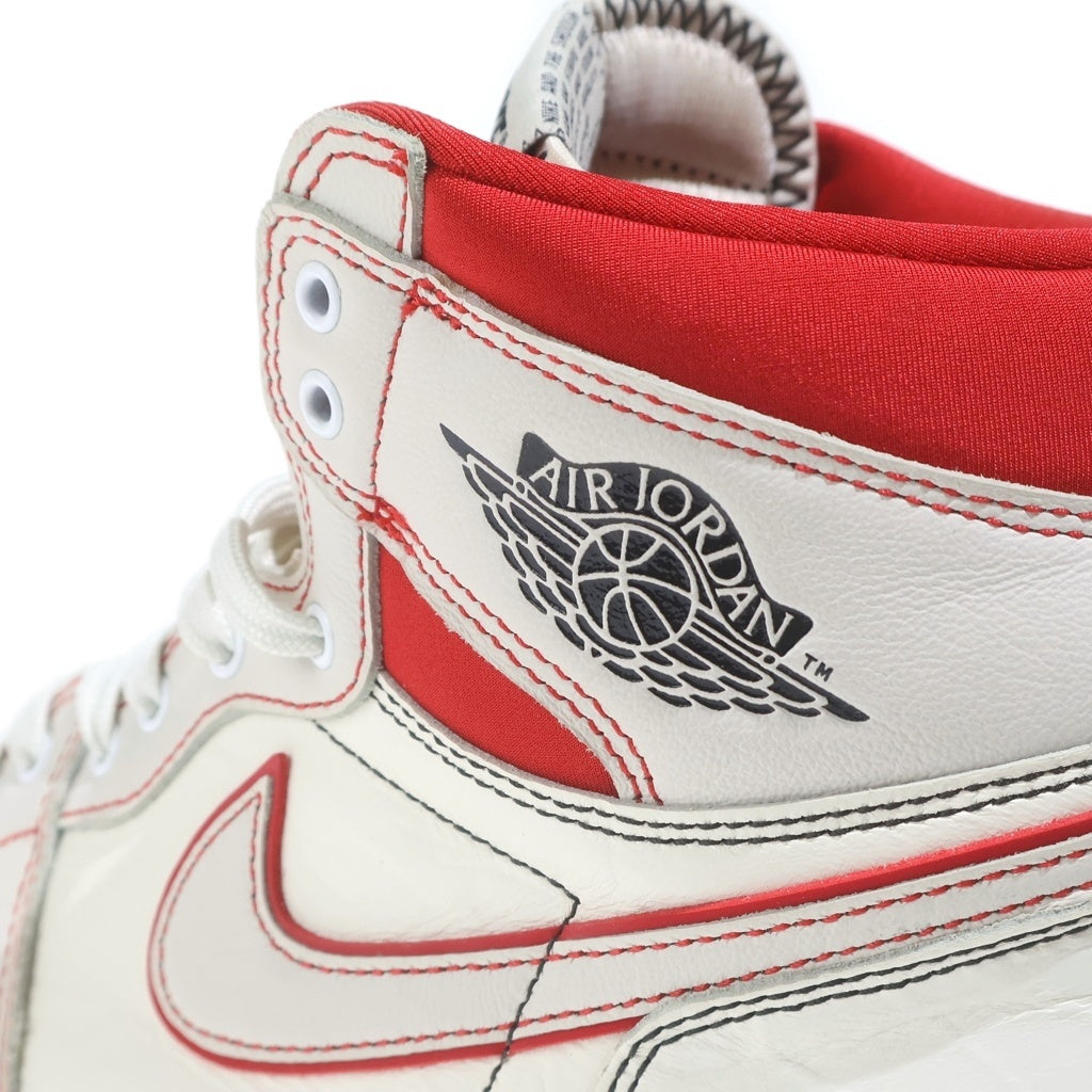 NIKE(ナイキ) Air Jordan 1 Retro High OG Sail University Red エアジョーダン1 レトロ ハイ OG セイル ユニバーシティーレッド ハイカットスニーカー US9/27cm 555088-160