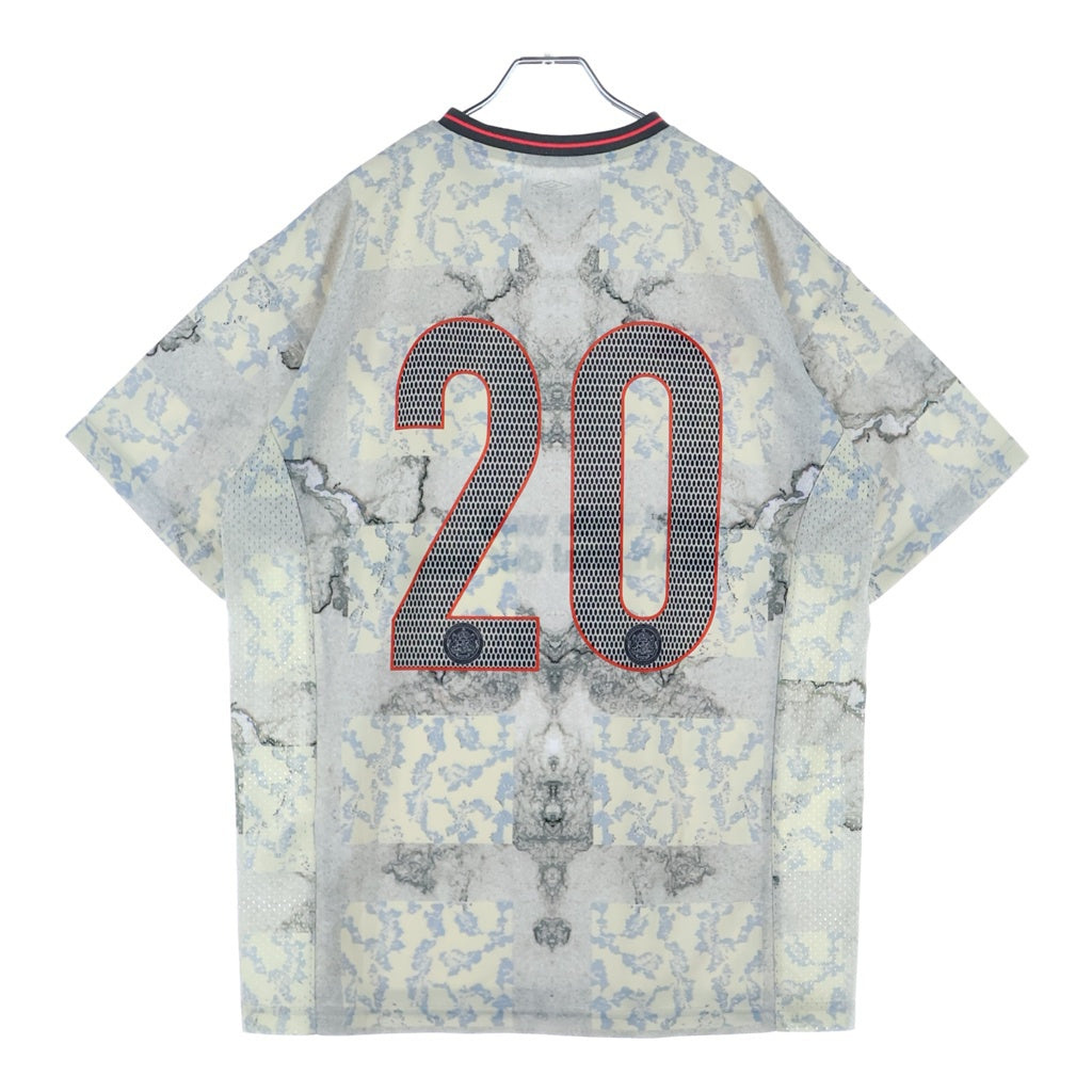 bal(バル) 25SS ×UMBRO Soccer Jersey アンブロ ロゴプリント 総柄 サッカージャージ グレー
