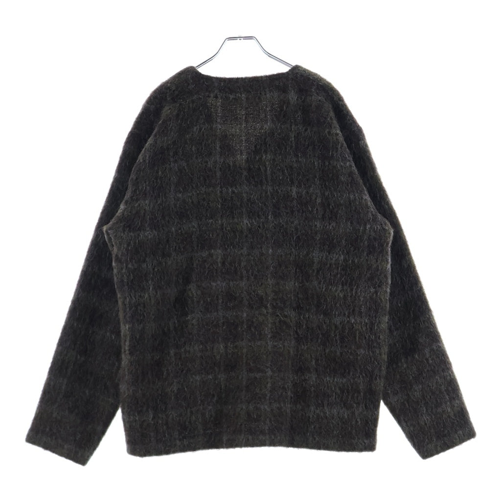 OUR LEGACY(アワーレガシー) 25AW Cardigan チェック ドルフ ヘイリー ウールモヘアニット カーディガン ブラウン M4256CD