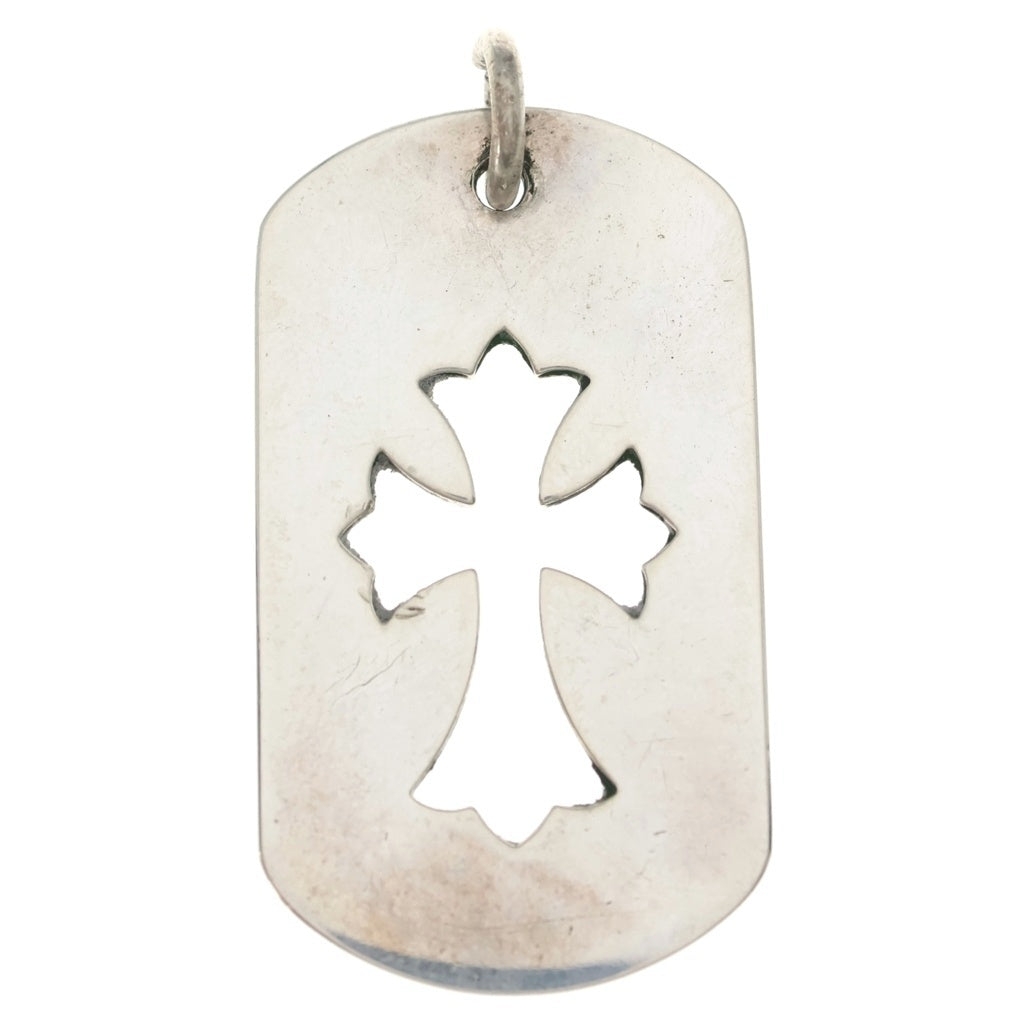 CHROME HEARTS(クロムハーツ) D TAG LRG CO CRS カットアウトクロスドッグタグ ラージ ペンダントトップ シルバー BCA239