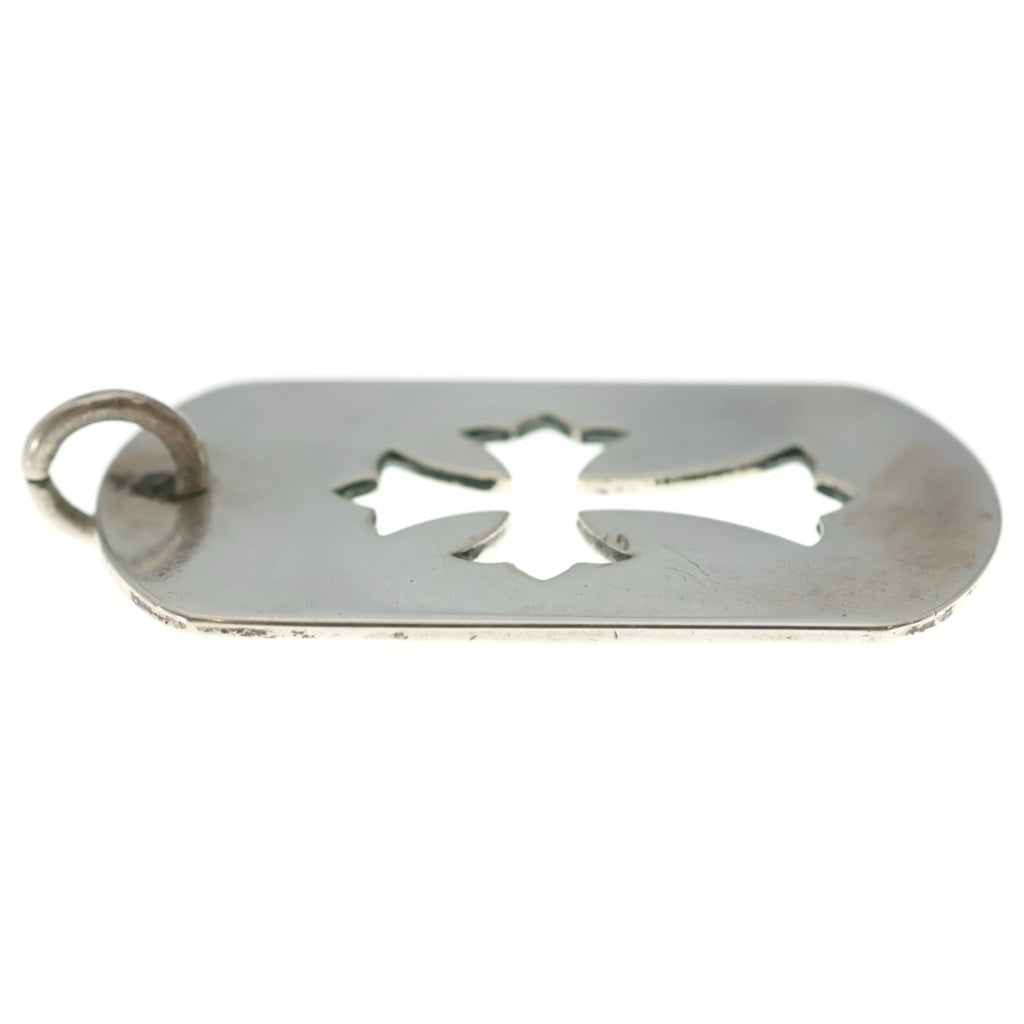 CHROME HEARTS(クロムハーツ) D TAG LRG CO CRS カットアウトクロスドッグタグ ラージ ペンダントトップ シルバー BCA239