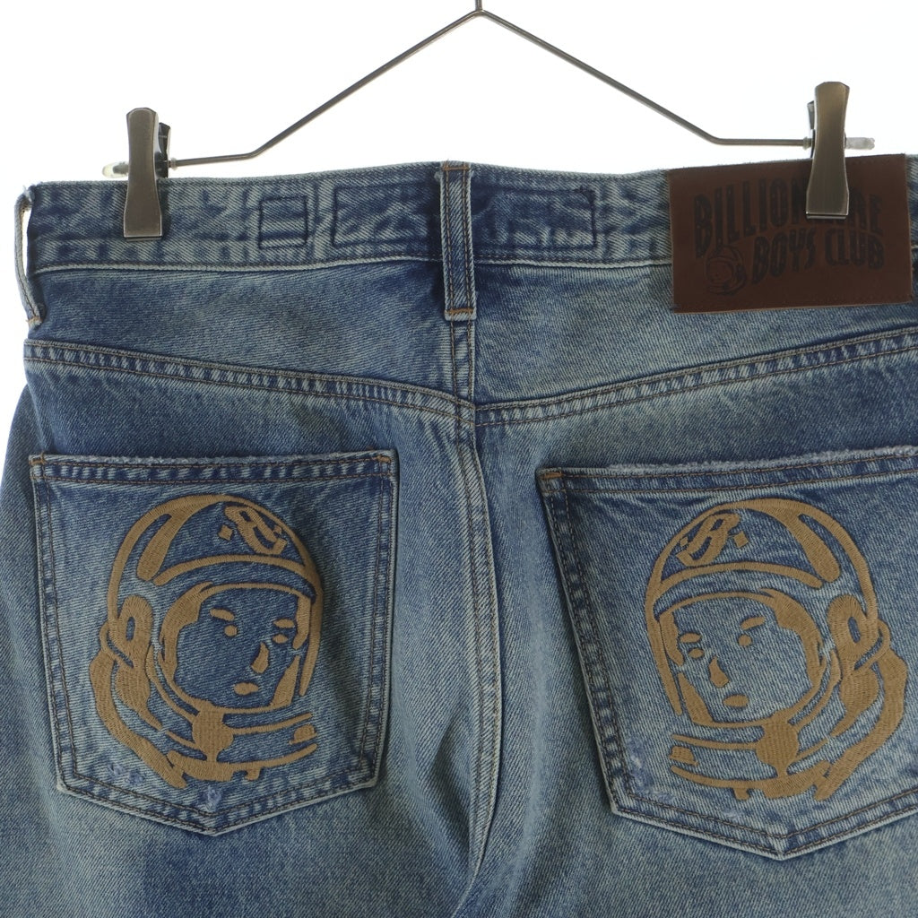 BILLIONAIRE BOYS CLUB(ビリオネアボーイズクラブ) BB Glatic Denim Jeans バック 刺繍 ウォッシュドダメージ加工デニム インディゴ
