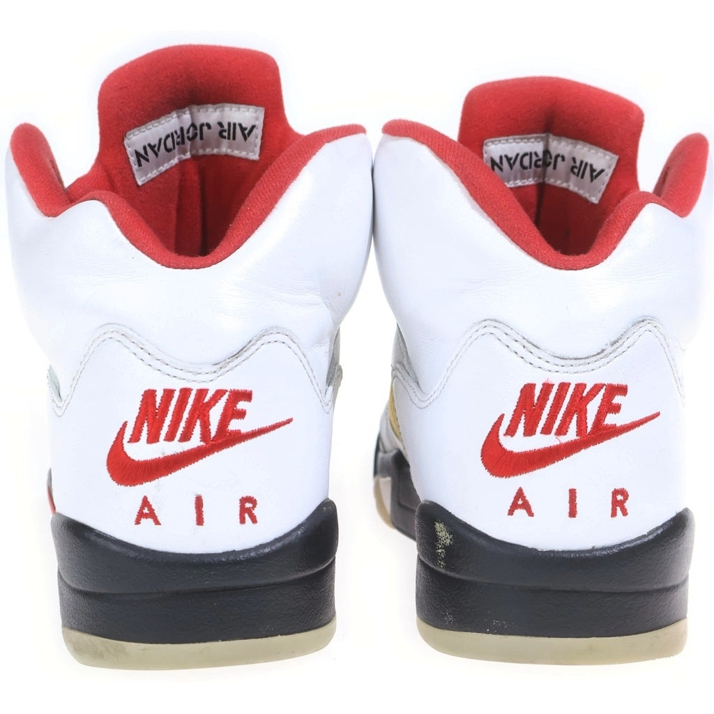 NIKE(ナイキ) AIR JORDAN 5 RETRO OG FIRE RED エアジョーダン レトロ ファイアレッド ハイカットスニーカー ホワイト/レッド US9/27cm DA1911-102