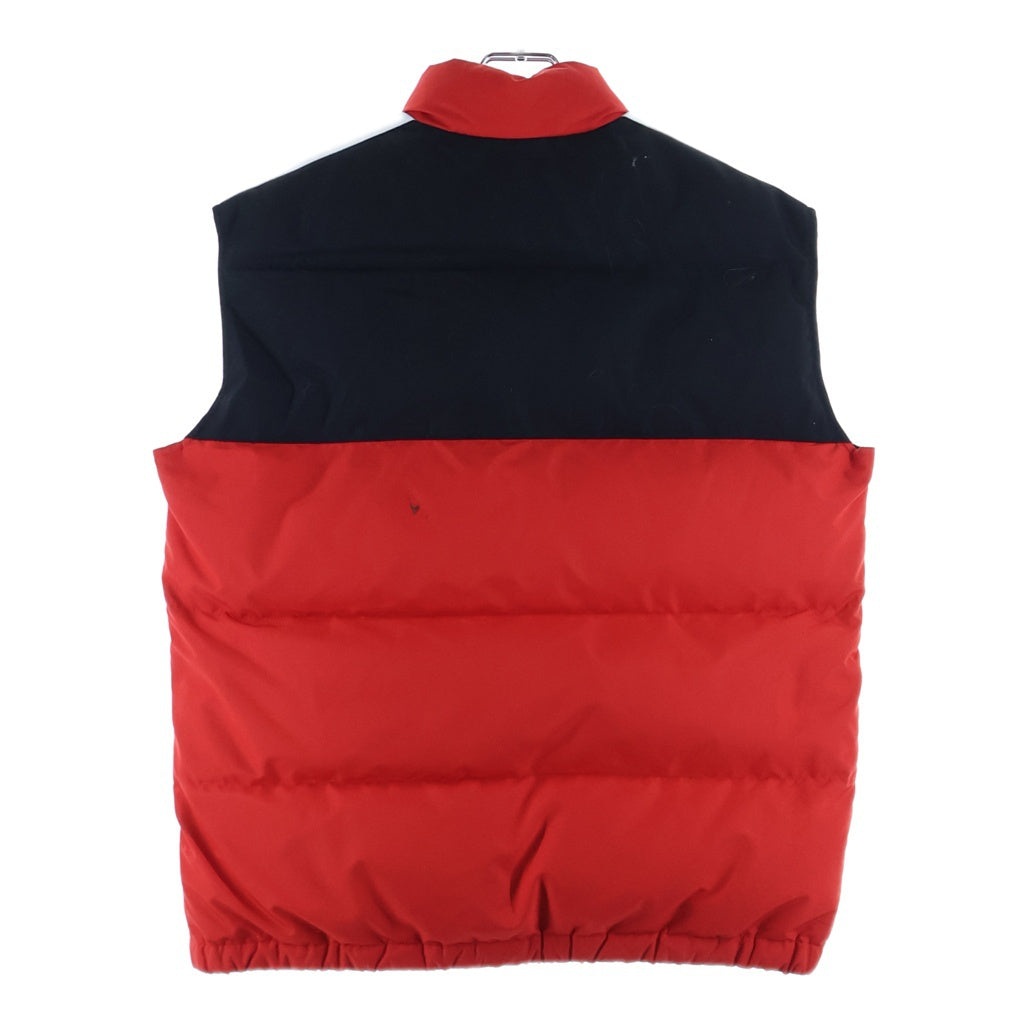 Palm Angels(パームエンジェルス) 19SS DOWNTRACK VEST ロゴプリント ジップアップ ダウンジャケット ベスト レッド PMED006E19576002