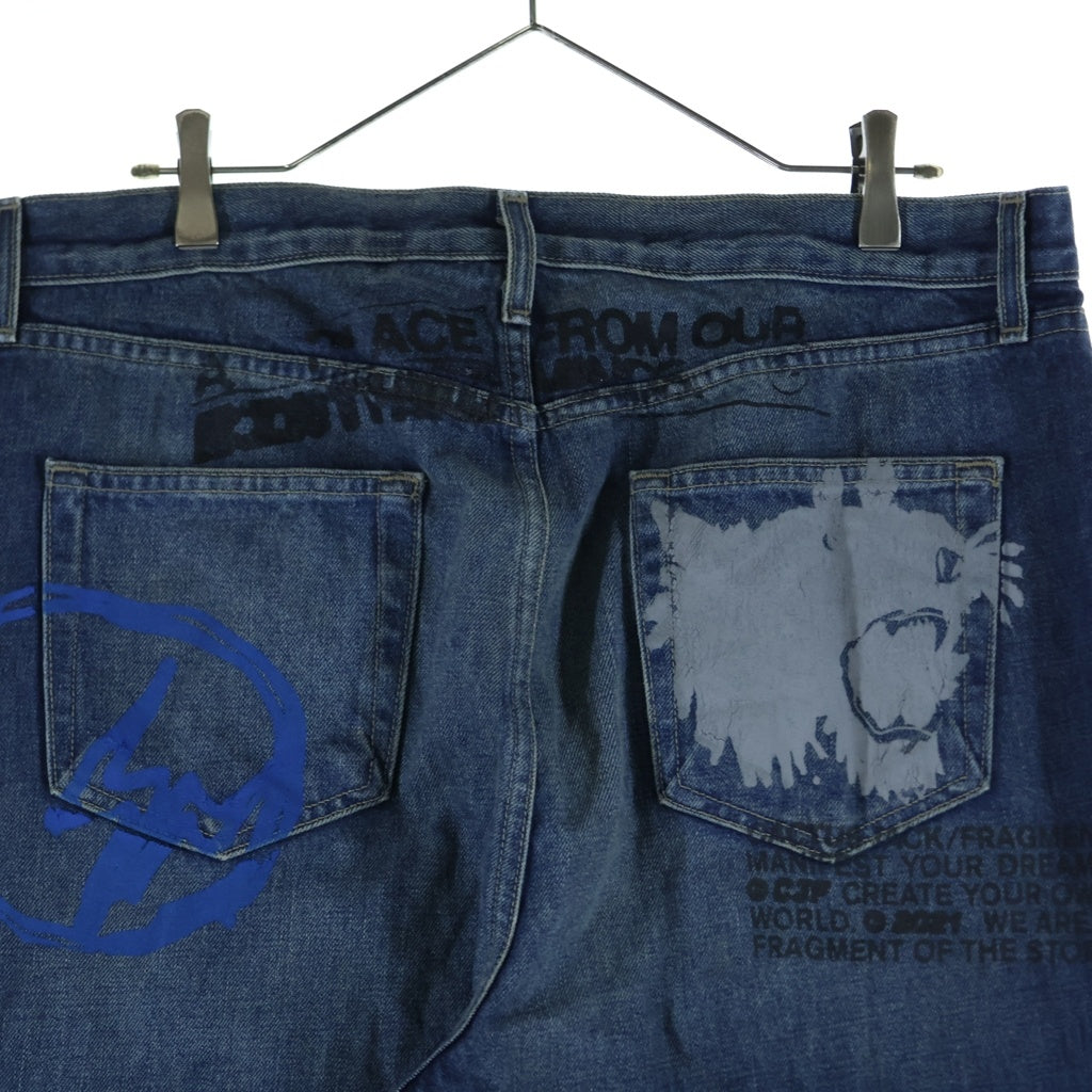 Cactus Jack(カクタスジャック) × FRAGMENT DESIGN From Our Minds Denim Pant フラグメントデザイン ペインターデザイン デニムパンツ ジーンズ インディゴ
